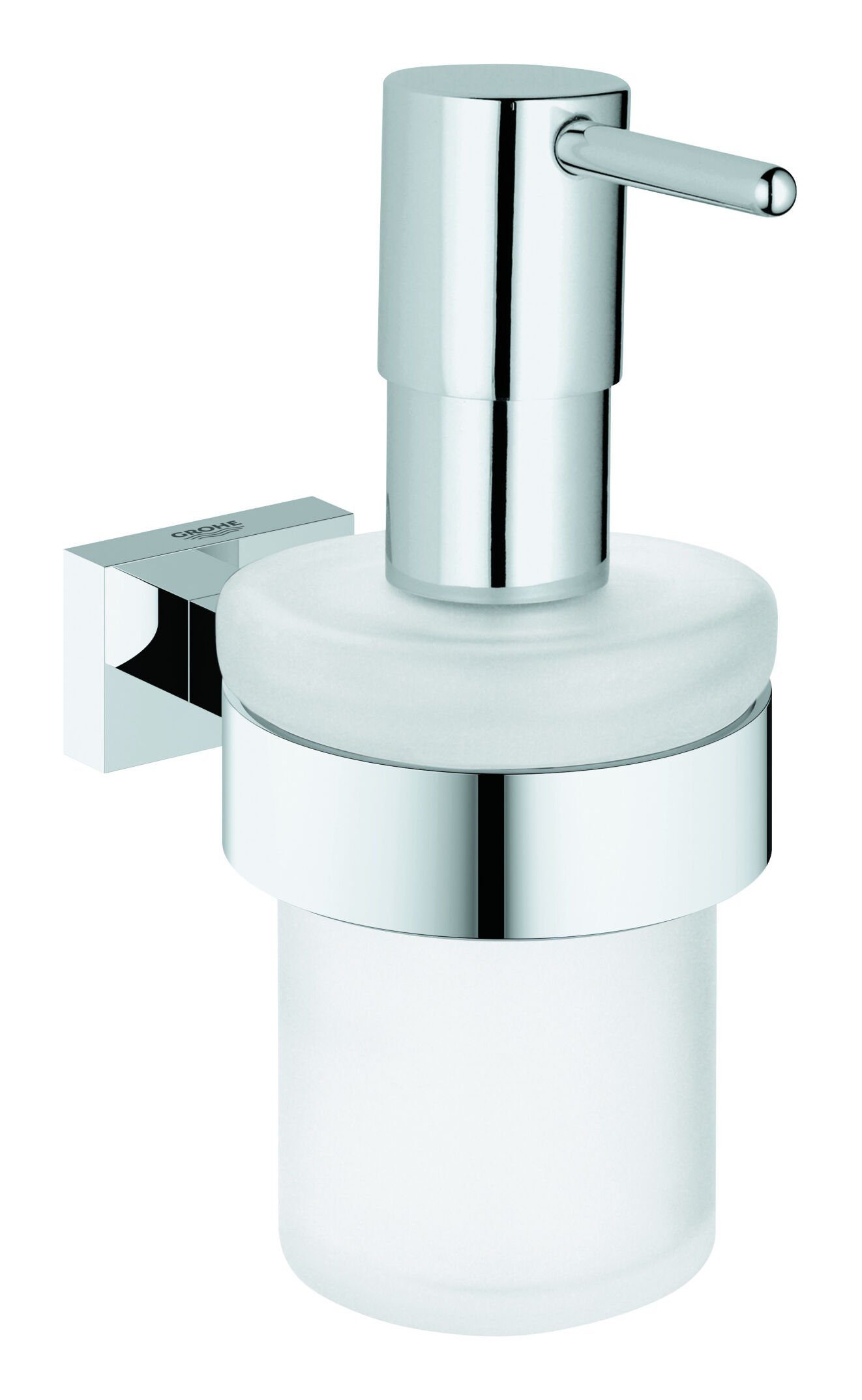 Grohe Seifenspender Essentials Cube, Seifenspender mit Halter - Chrom