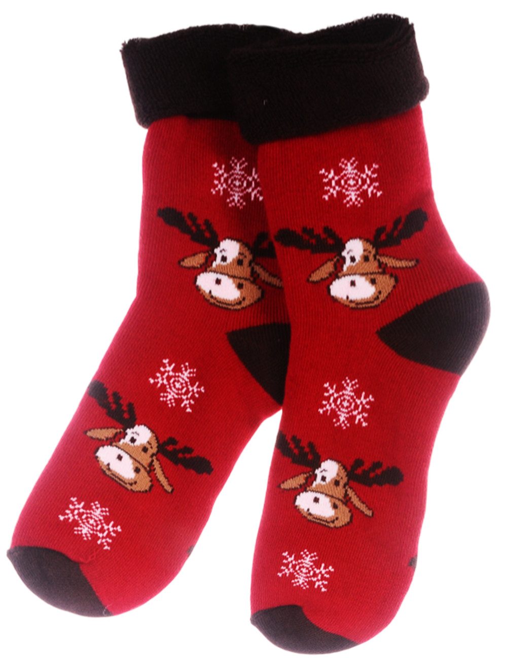 Martinex Thermosocken Weihnachtssocken Home Socks Носки aus Frottee mit Muster