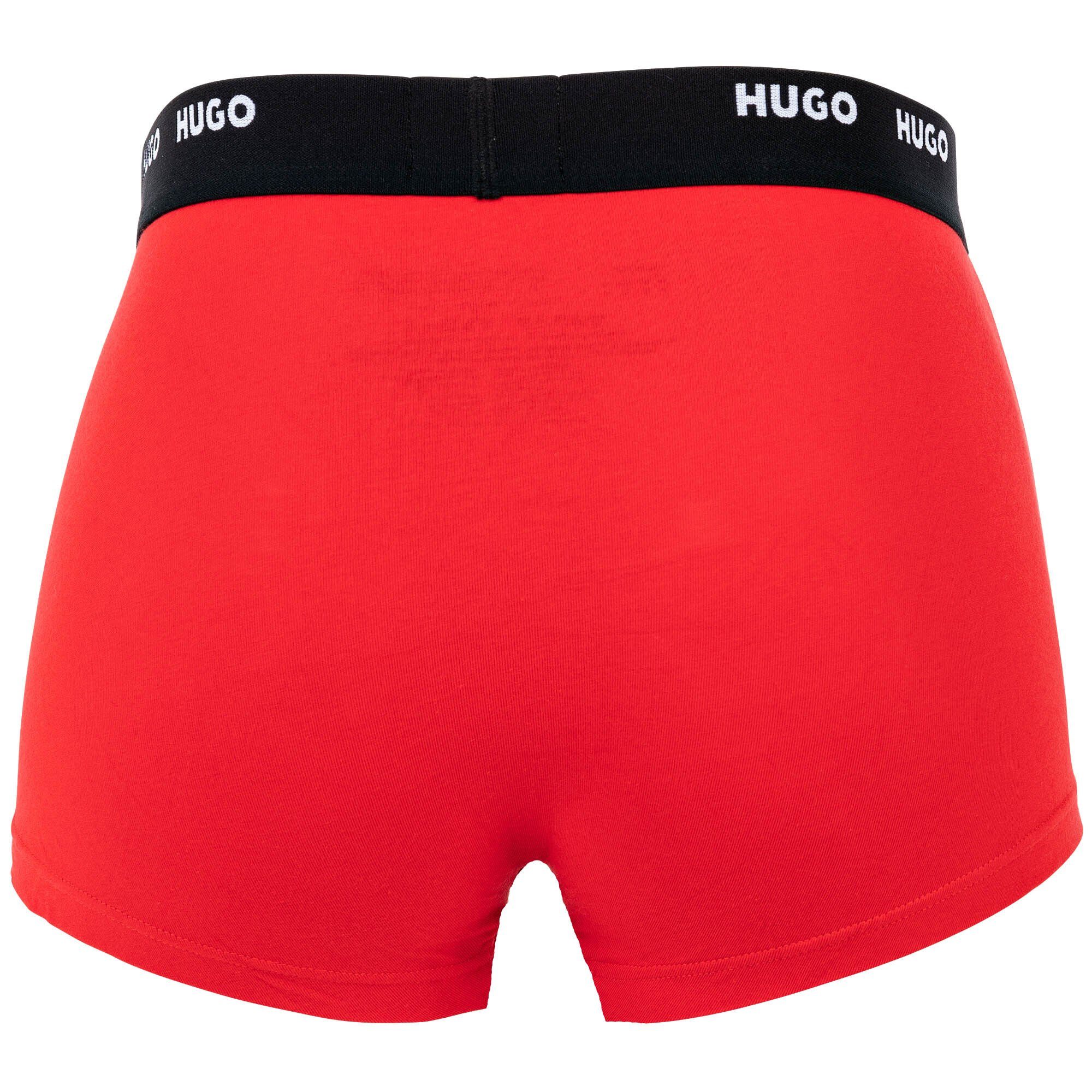 HUGO Boxer Pack Shorts, Boxer - Schwarz/Rot/Blau Trunks Herren Five 5er Pack