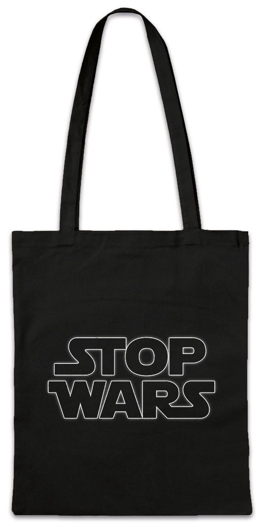 Beuteltasche Stop Wars Stofftasche Against War Gegen Krieg Pazifismus Star