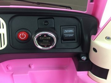 TPFLiving Elektro-Kinderauto Volkswagen Beetle mit Fernbedienung - 4 x 12 Volt - 7Ah-Akku, Belastbarkeit 30 kg, Kinderfahrzeug mit Sicherheitsgurt und Fernbedienung - Farbe: Pink