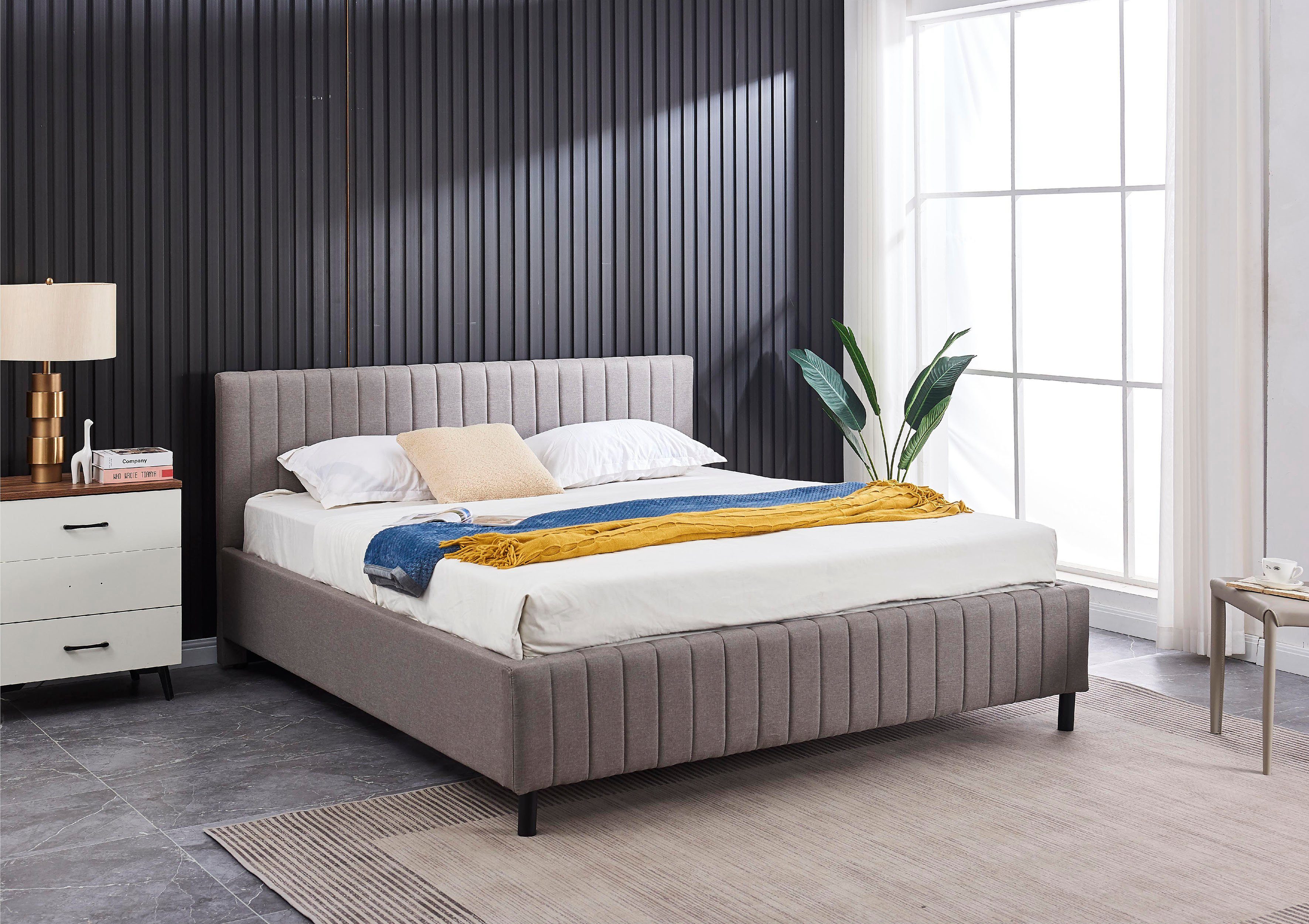 ATLANTIC home collection Polsterbett Vanda, mit Lattenrost und Bettkasten