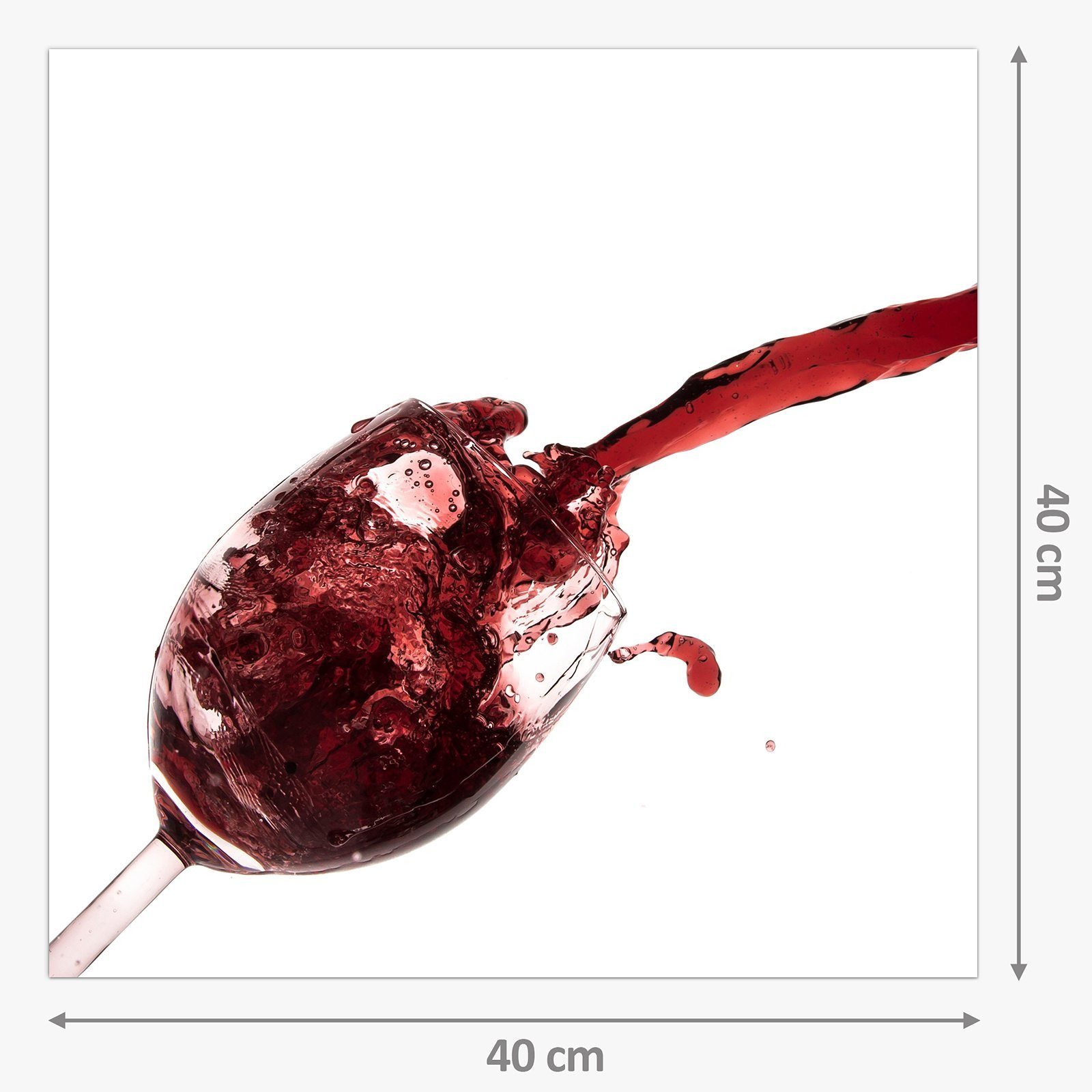 von Küchenrückwand Glas Spritzschutz Giessen Primedeco Rotwein