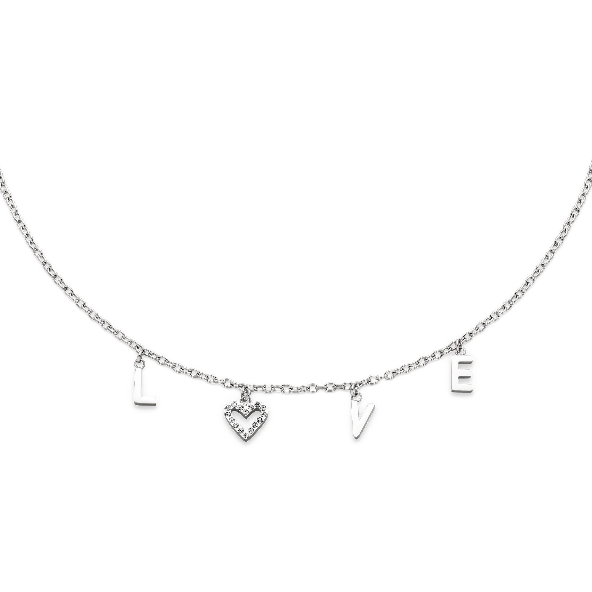 s.Oliver Armband Love, mit Zirkonia (synth)