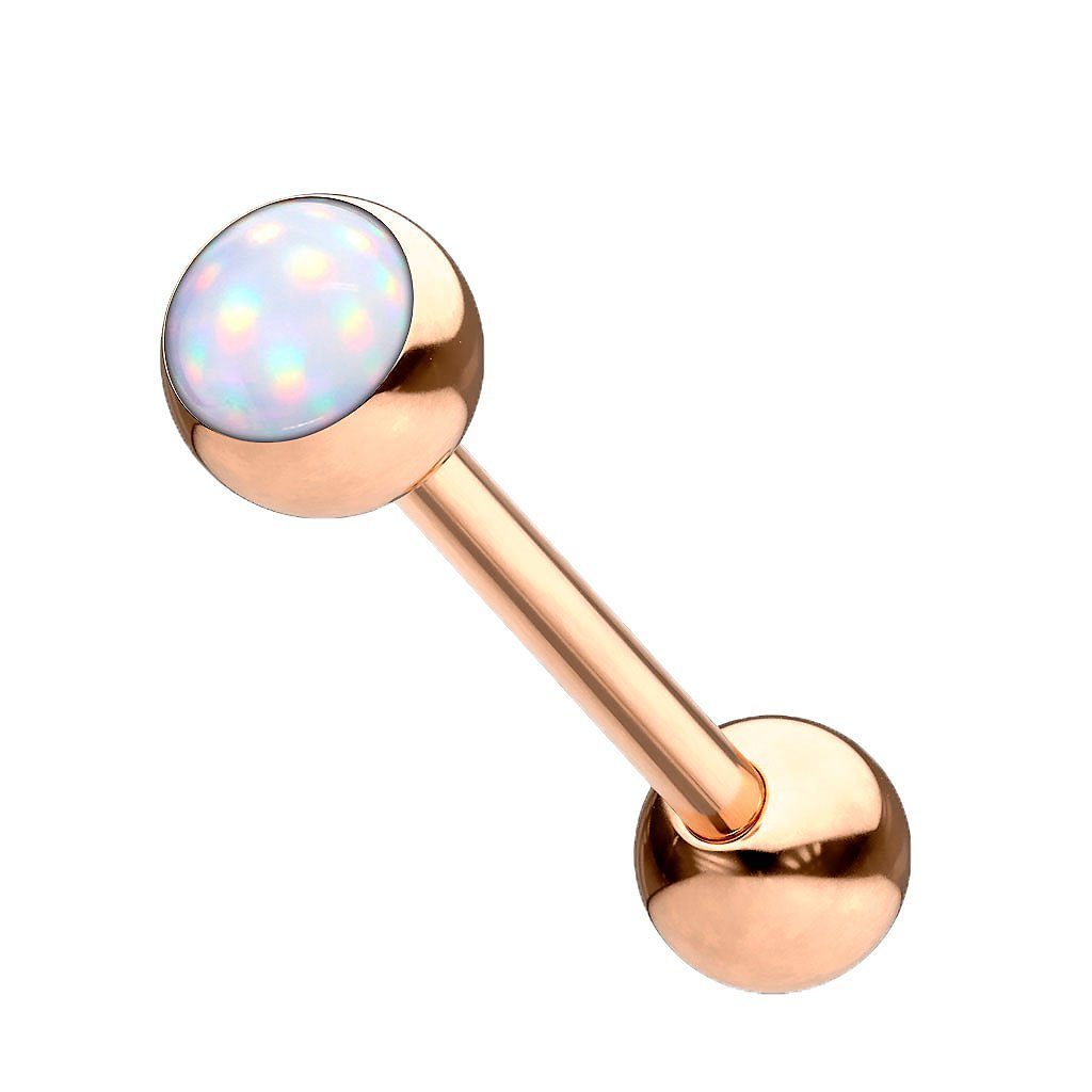 Taffstyle Piercing-Set Zungenpiercing Chirurgenstahl Hantel Barbell mit Epoxy Stein