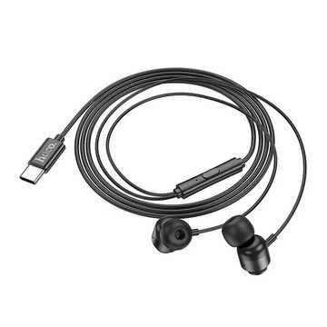 HOCO Headset / In-Ear-Kopfhörer USB Typ C mit M122 Power-Mikrofon 1,2m In-Ear-Kopfhörer