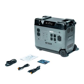 OUKITEL Stromerzeuger P5000 Pro, 4,00 in kW, (5120 Wh LiFePO4-Akku, 1-tlg., Intelligente Temperaturregelung, Dual 100 W USB-C, 15 Ausgänge), App-Steuerung, mit Rädern