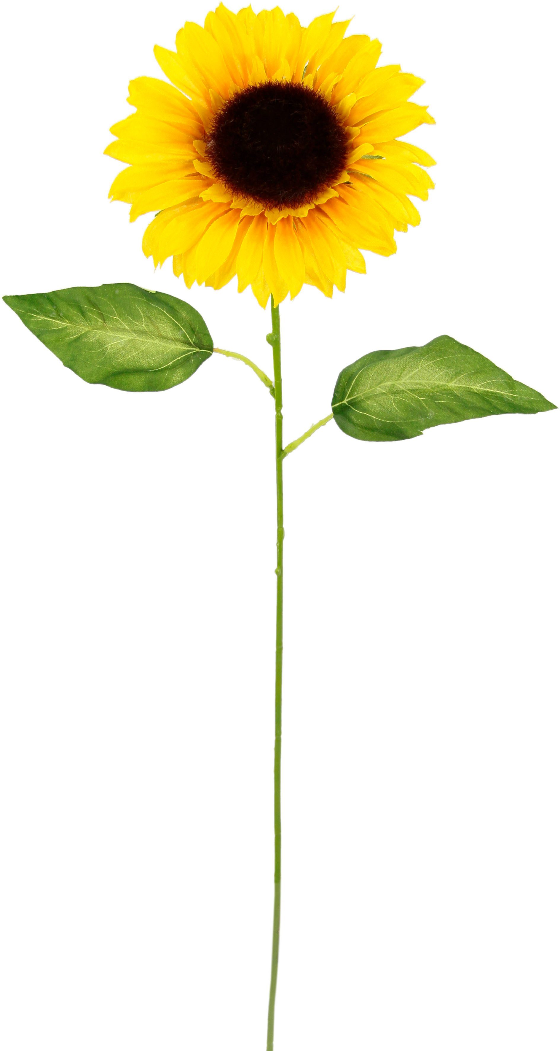 5er Kunstblume cm, Einzelblume, Stielblume, 77 I.GE.A., Höhe Set Sonnenblume,