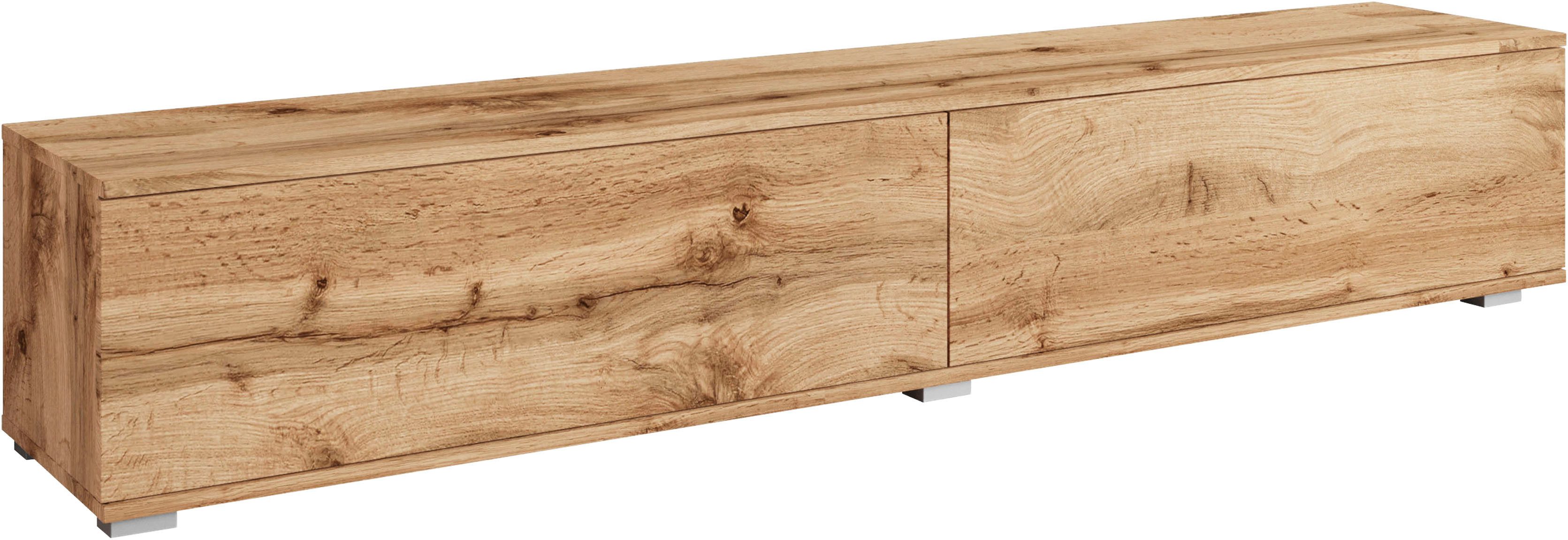 OTTO home Lowboard Kenia (1 St), 2 Klappen – flexibel hängend oder stehend montierbar