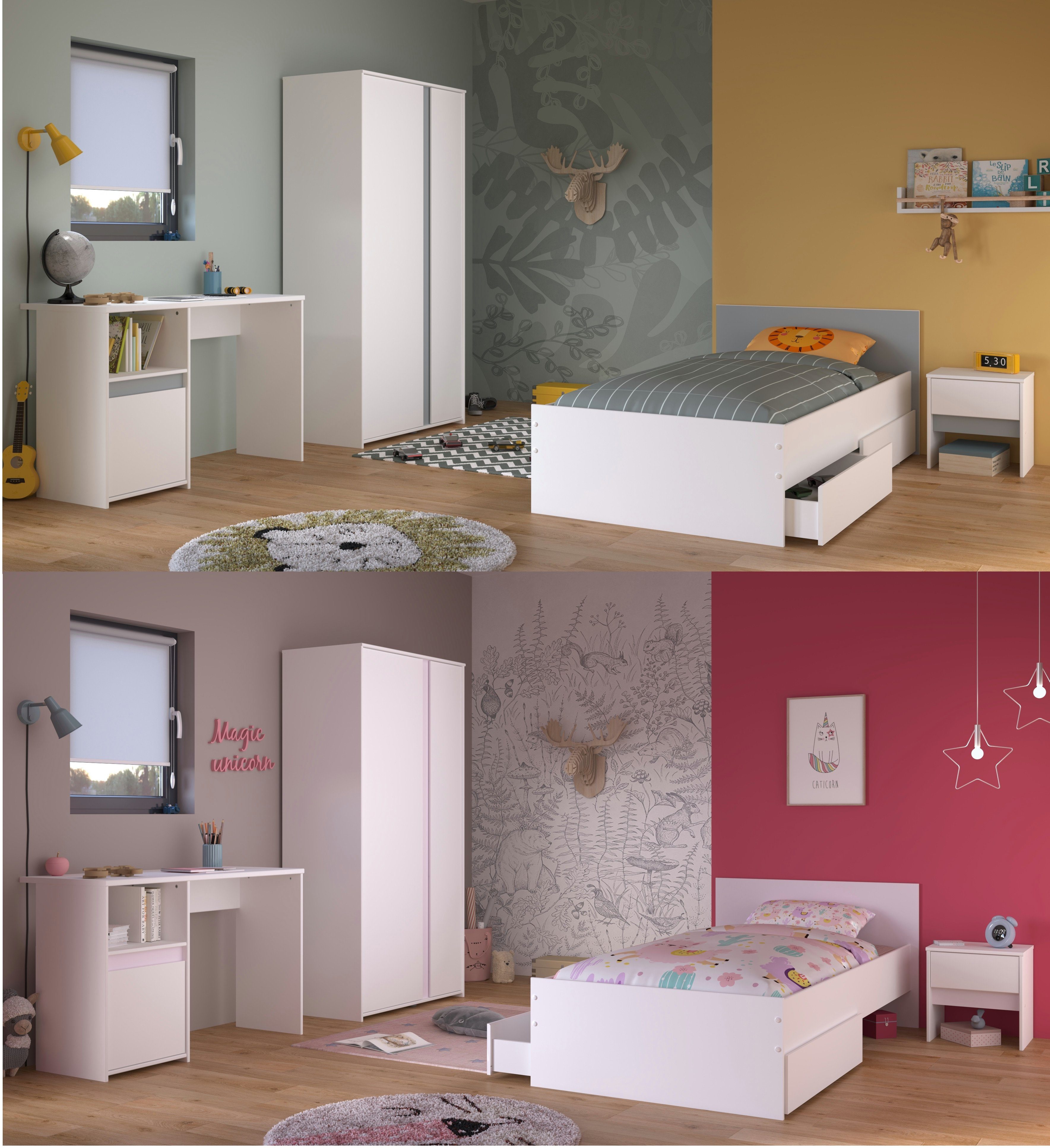 Parisot Jugendzimmer-Set Pirouette, (Komplett Set, 5-tlg., günstig online kaufen
