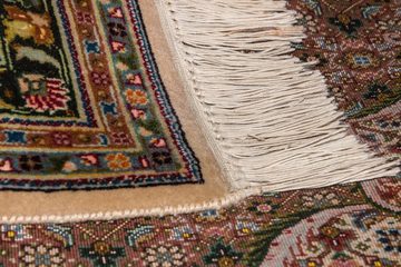 Teppich Täbriz 70 Raj Teppich handgeknüpft braun, morgenland, rechteckig, Höhe: 7 mm, handgeknüpft