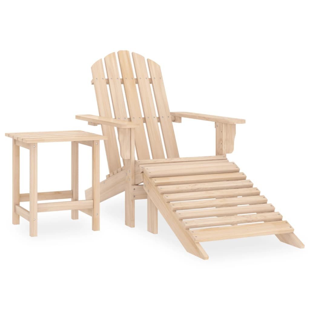 furnicato Gartenstuhl Adirondack-mit Fußstütze & Tisch günstig online kaufen