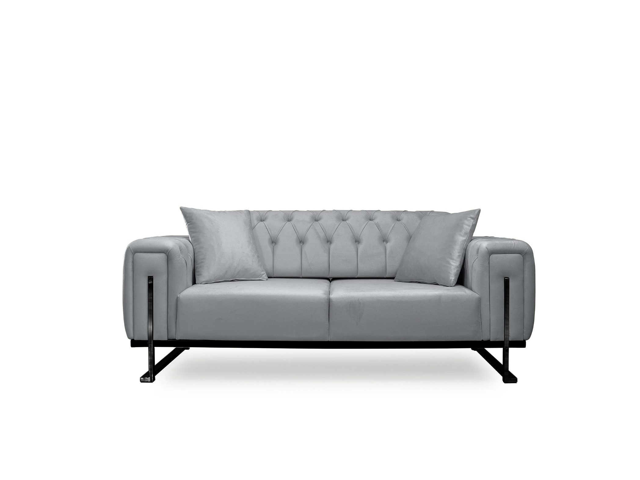 Palms-Store Sofa Valenci 6 Stoff-farben & 3 Kufen Farben, frei kombinierbar, mit Bettfunktion