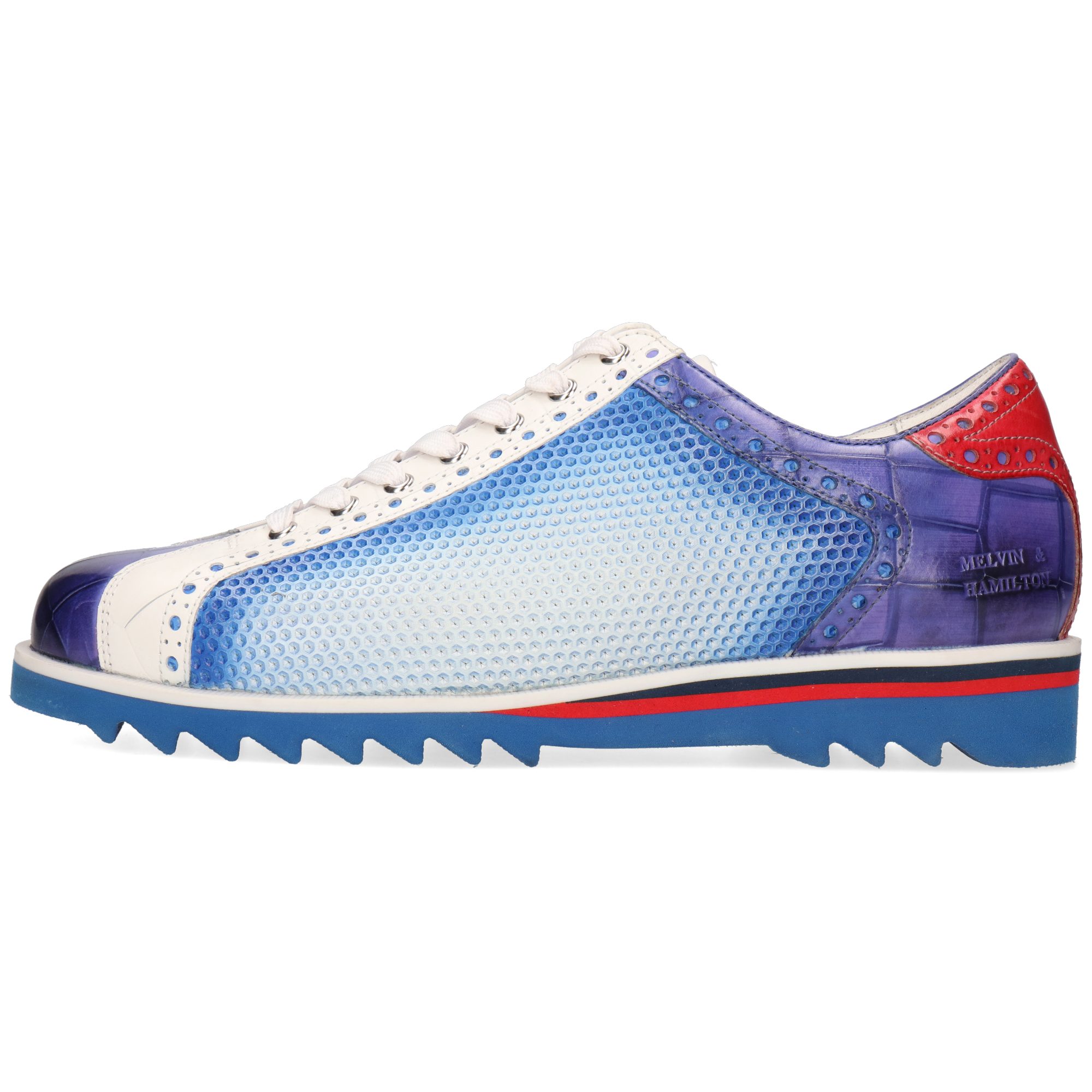 Melvin & Hamilton Hadrian 7 Leder-Sneakers für Herren Sneaker Plateausohlen, Echtes Leder, Herausnehmbare Innensohle