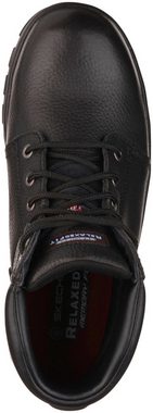 Skechers WORKSHIRE Sicherheitsstiefel SB FO SRA, klassischer Lederstiefel mit Memory Foam Einlegesohle