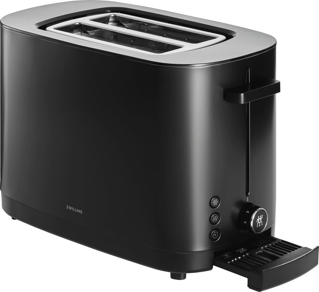 Zwilling Toaster 1026864 Enfinigy, 2 Scheiben Toaster mit Automatikprogrammen und Edelstahloptik