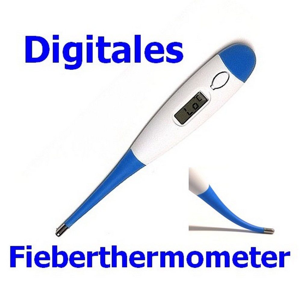 Fieberthermometer Digitales Fieberthermometer, LCD Display, 60 Sekunden Messzeit