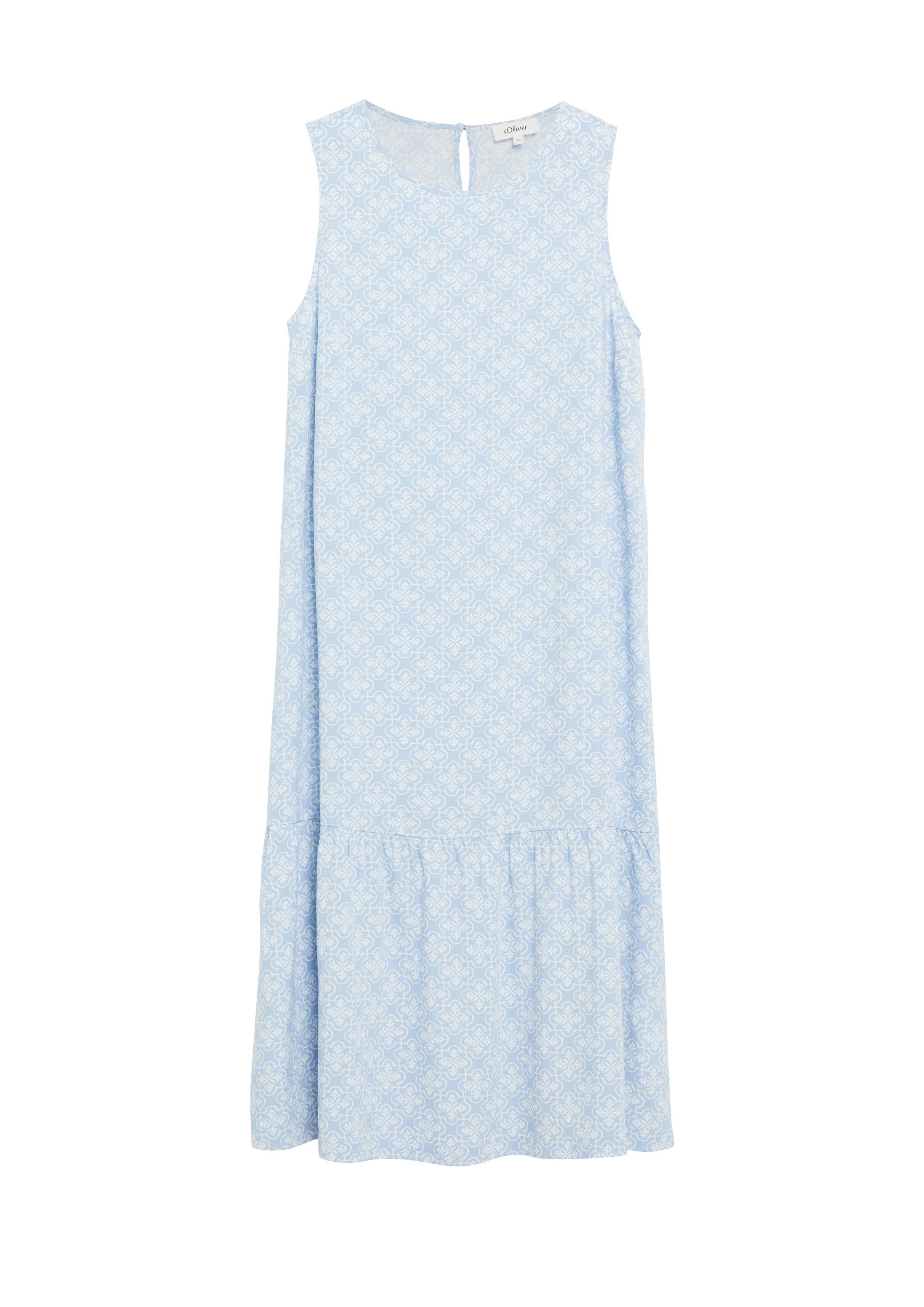 s.Oliver Midikleid Kleid Stufenkleid aus Viskose