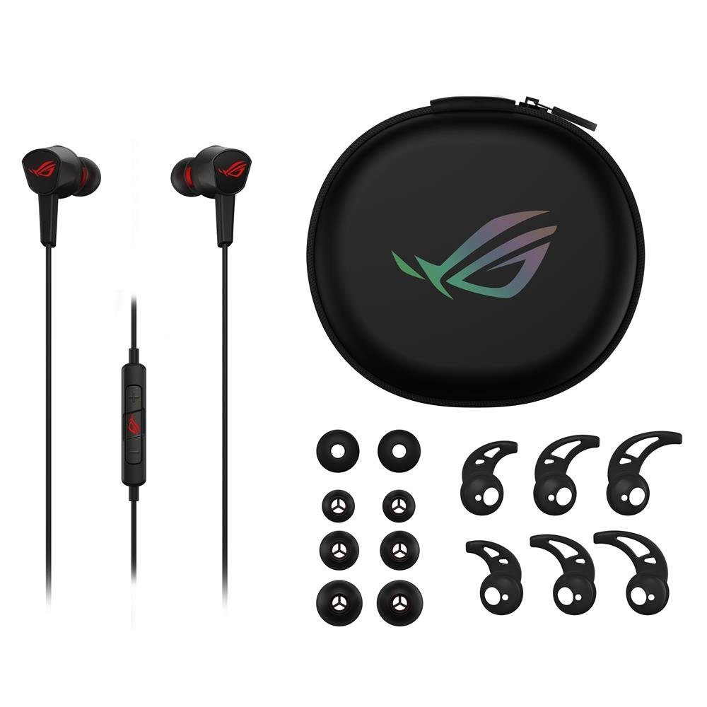 3,5-mm-Stecker, Core ROG Cetra Asus (kabelgebunden, In-Ear-Kopfhörer II Schwarz)