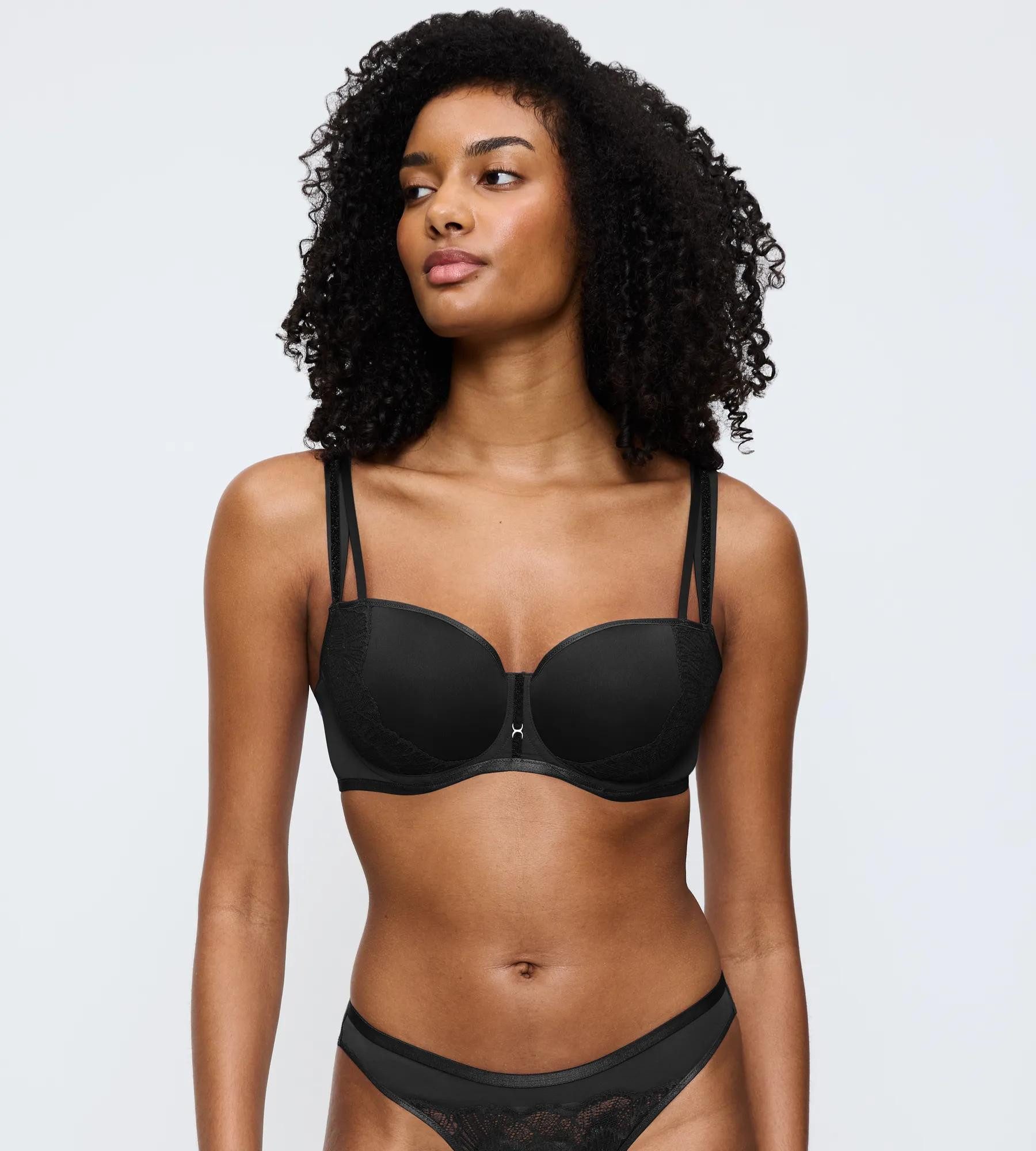 Triumph Balconette-BH Palina Moonlight Kiss Triumph x Palina Rojinski, gefütterte Spacer-Cups, Spitze, Glitzergarn