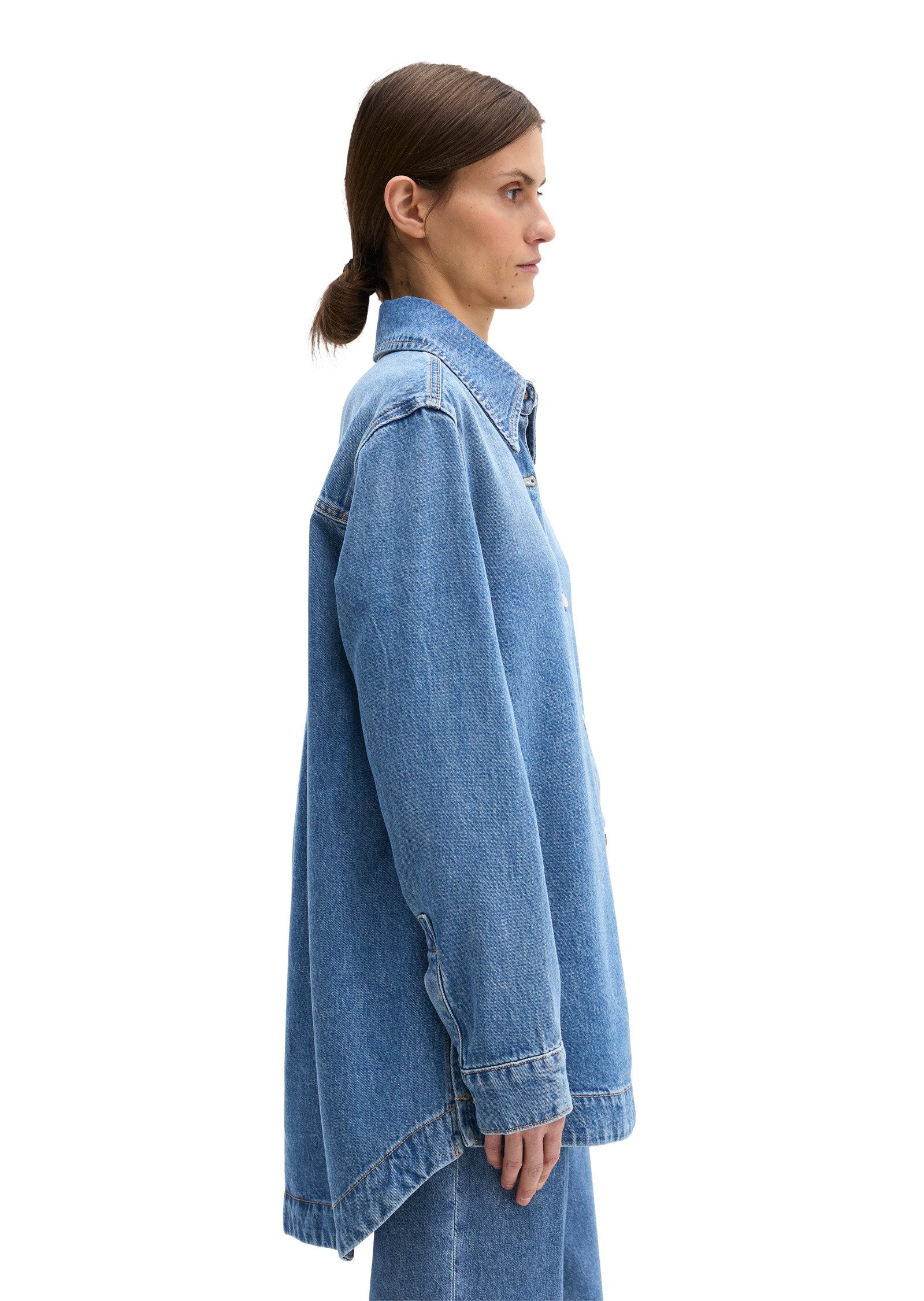 Marc O'Polo Jeansbluse aus TENCEL™ Lyocell-Mix