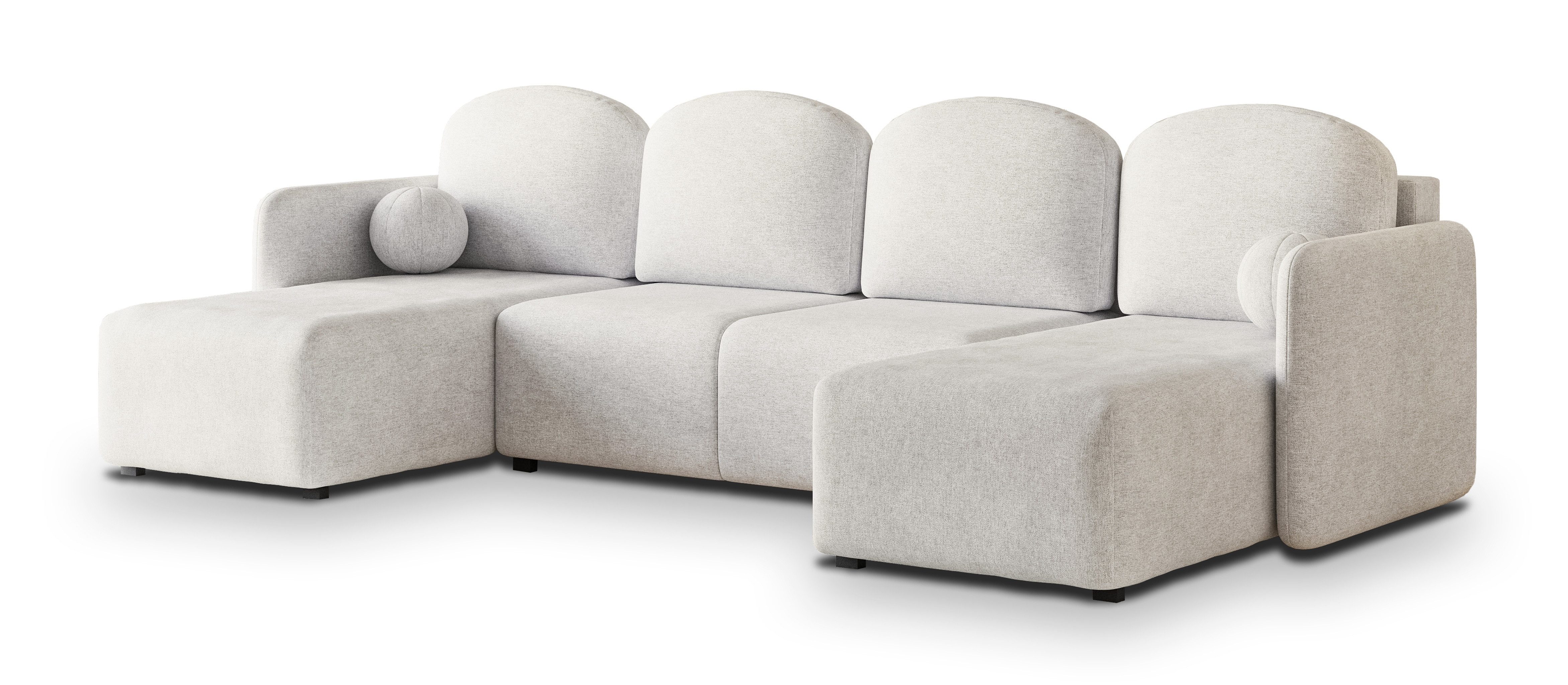 Masseno Ecksofa NUBERO mit Schlaffunktion U-Form, günstig online kaufen
