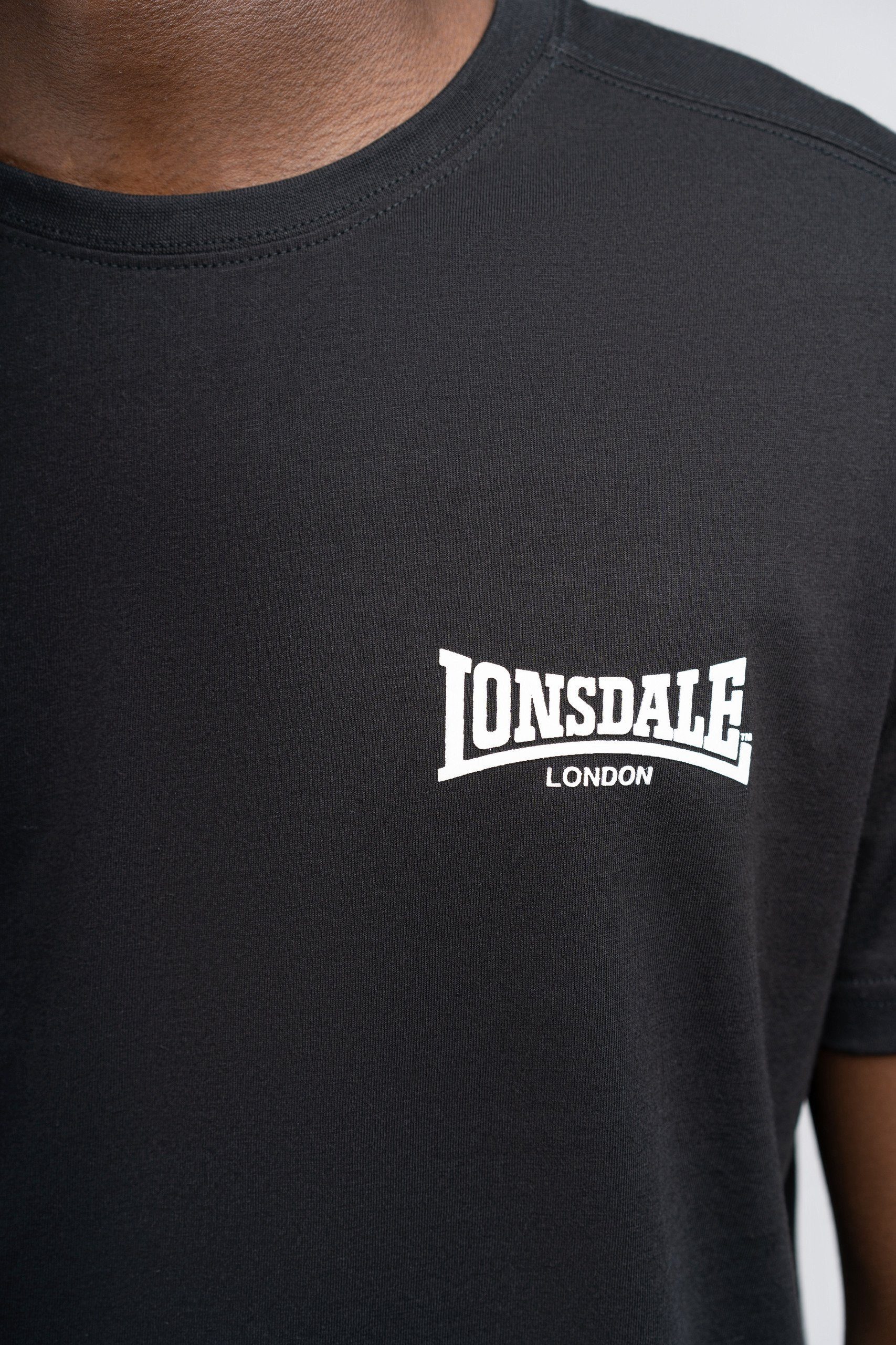 Lonsdale Black T-Shirt ELMDON