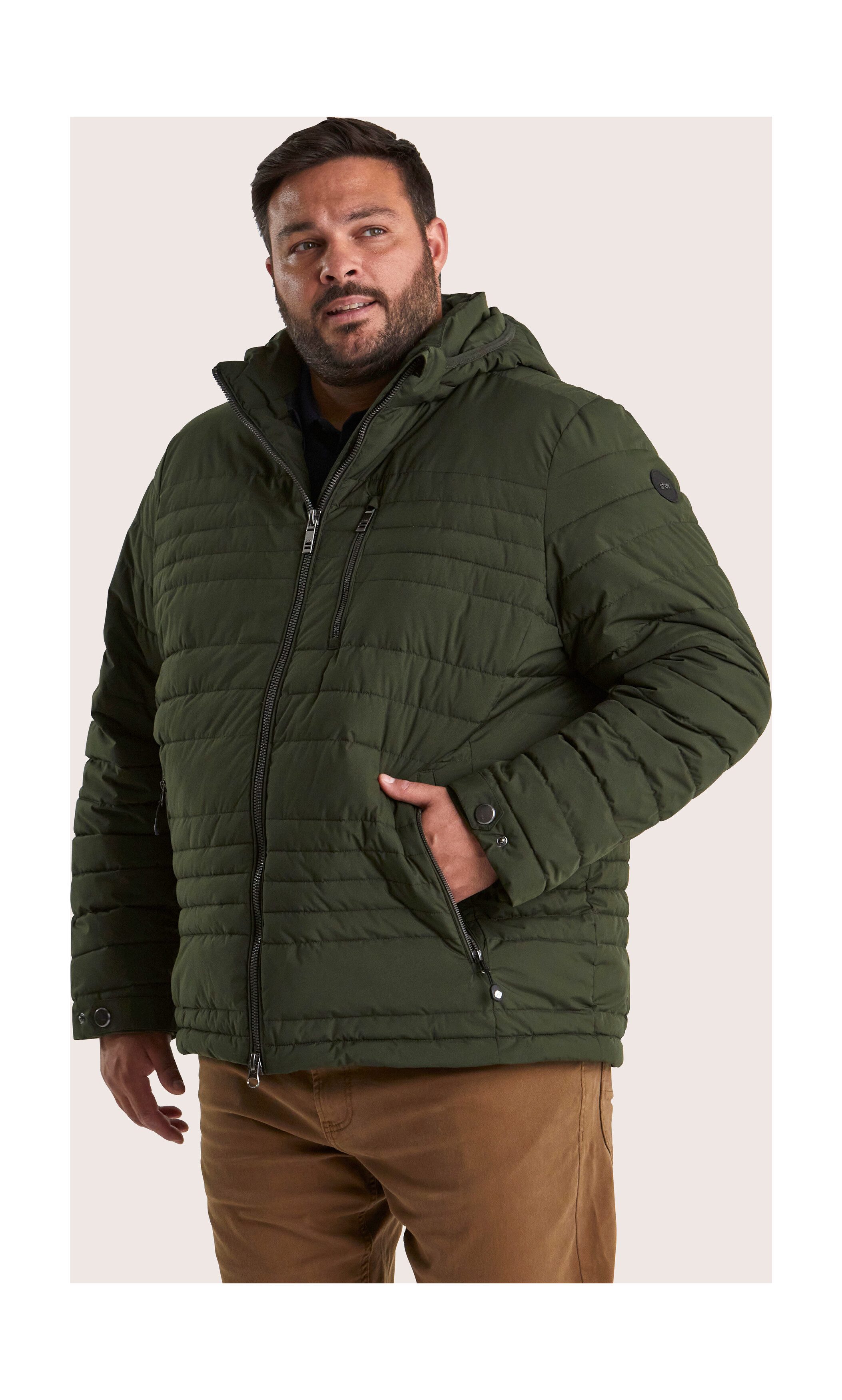 STOY Steppjacke STW 16 MN QLTD JCKT Atmungsaktive, wasserabweisende Steppjacke mit abzippbarer Kapuze