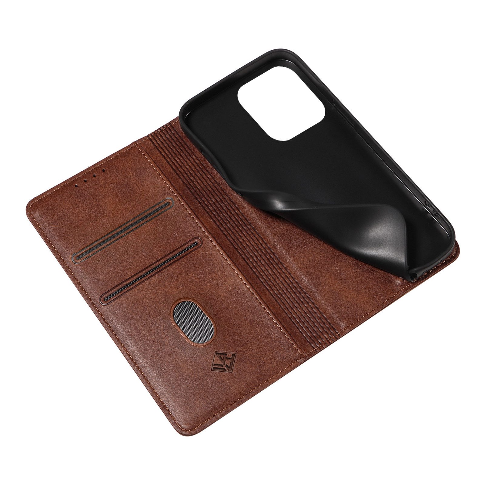 Tec-Expert Handyhülle Tasche Hülle für Apple iPhone 15 Pro 6.1 Zoll, 6.1", Cover Klapphülle Case mit Kartenfach Fliphülle aufstellbar