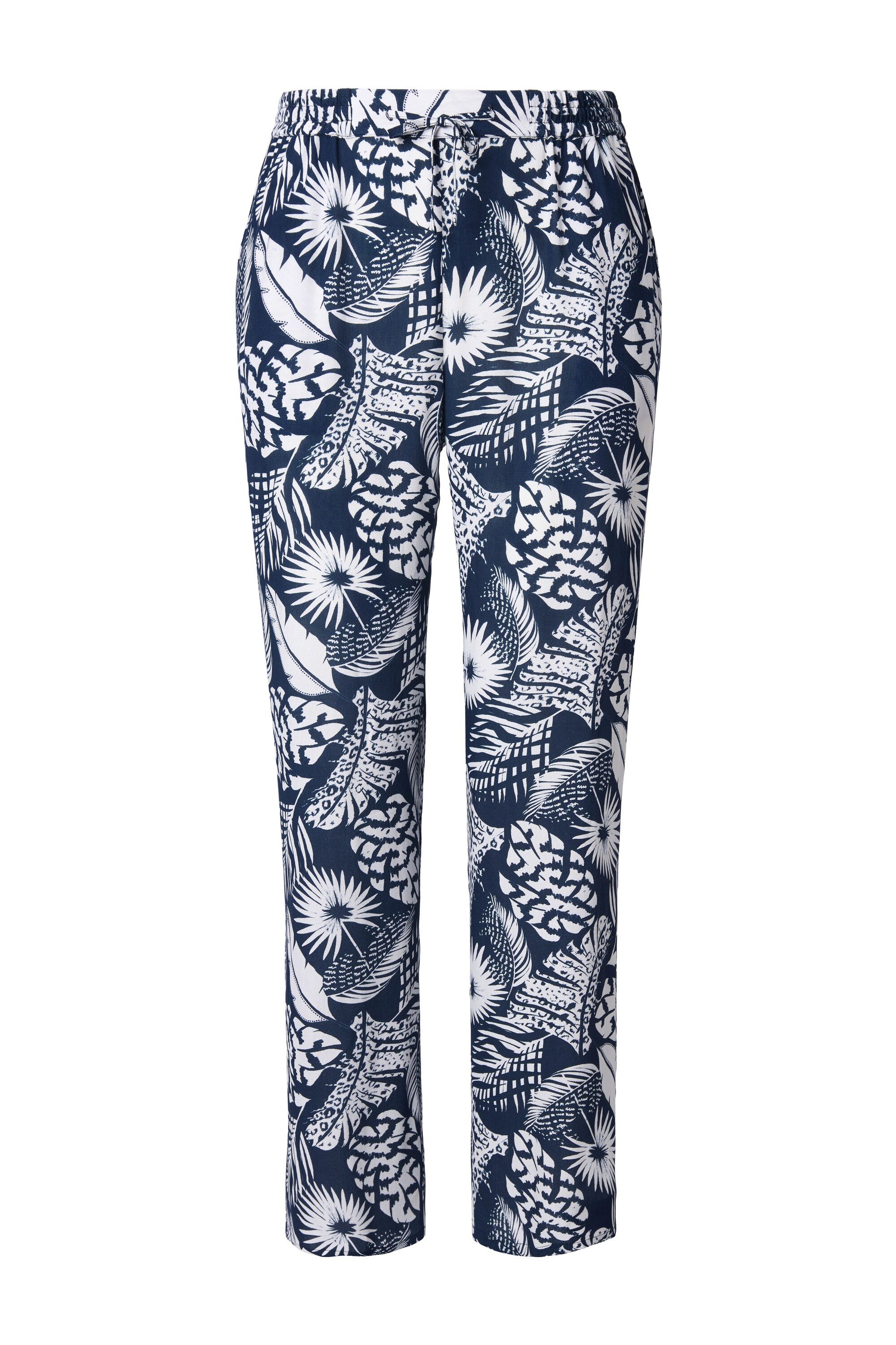Ulla Popken Schlupfhose Hose Rose Blätter günstig online kaufen