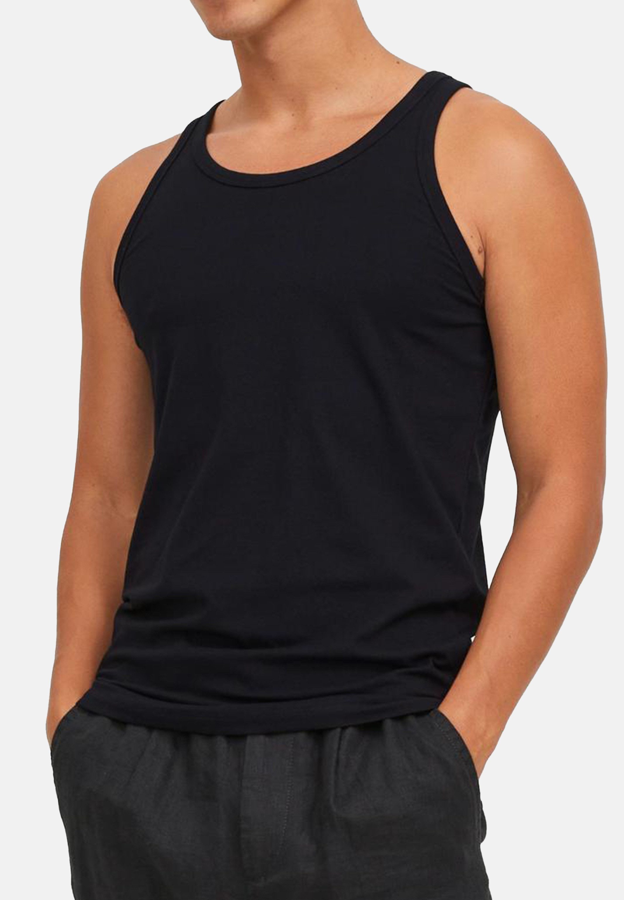 Jack & Jones Unterhemd 4er Pack Jacbasic (Spar-Set, 4-St) Unterhemd / Tankt günstig online kaufen