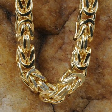 HOPLO Königskette 2,8 mm 55 cm 585 - 14 Karat Gold Halskette Königskette massiv Gold hochwertige Goldkette 30 g (inkl. Schmuckbox), Made in Germany
