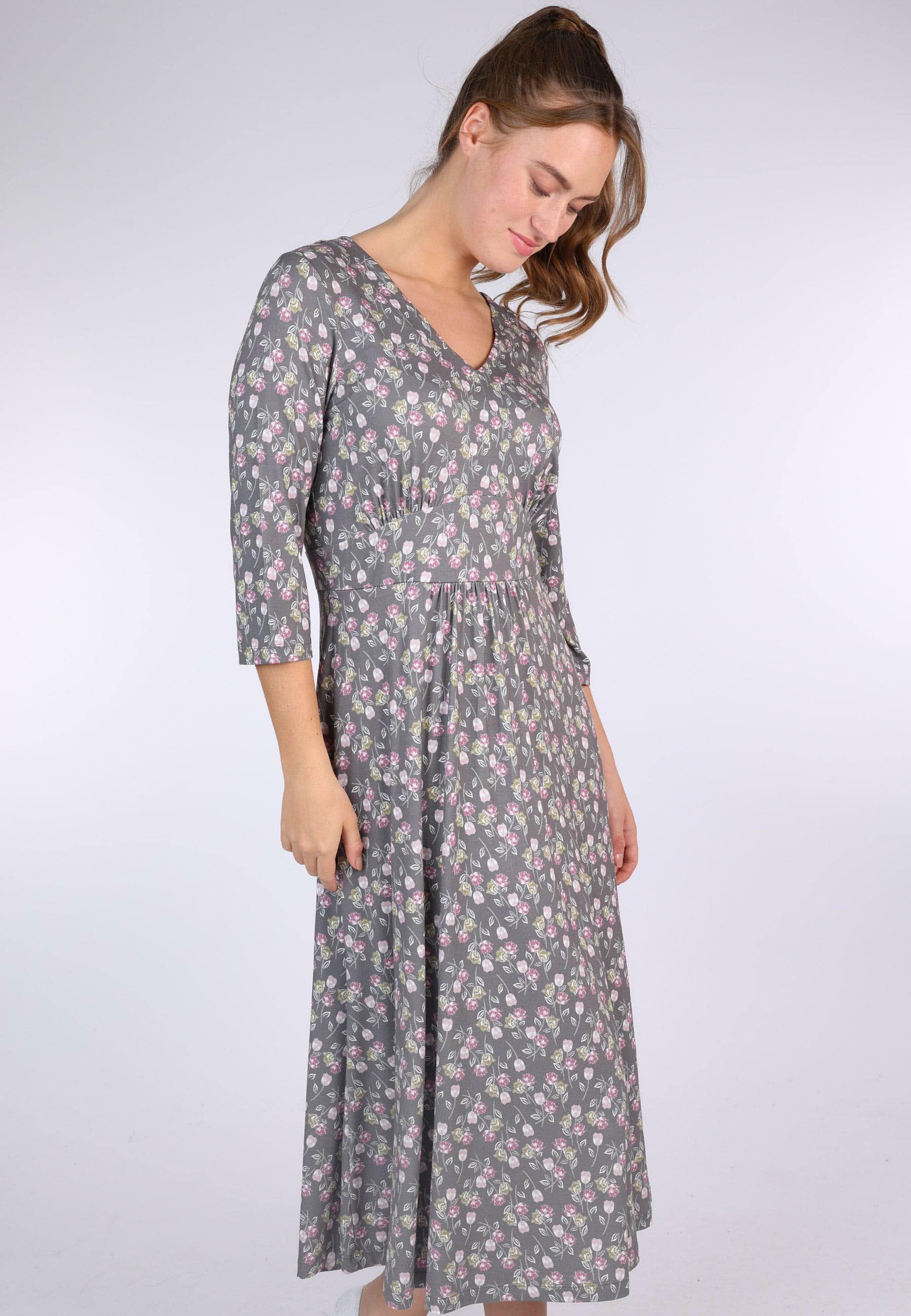 Sorgenfri Sylt Sommerkleid Sylvelin roses Taillenraffung