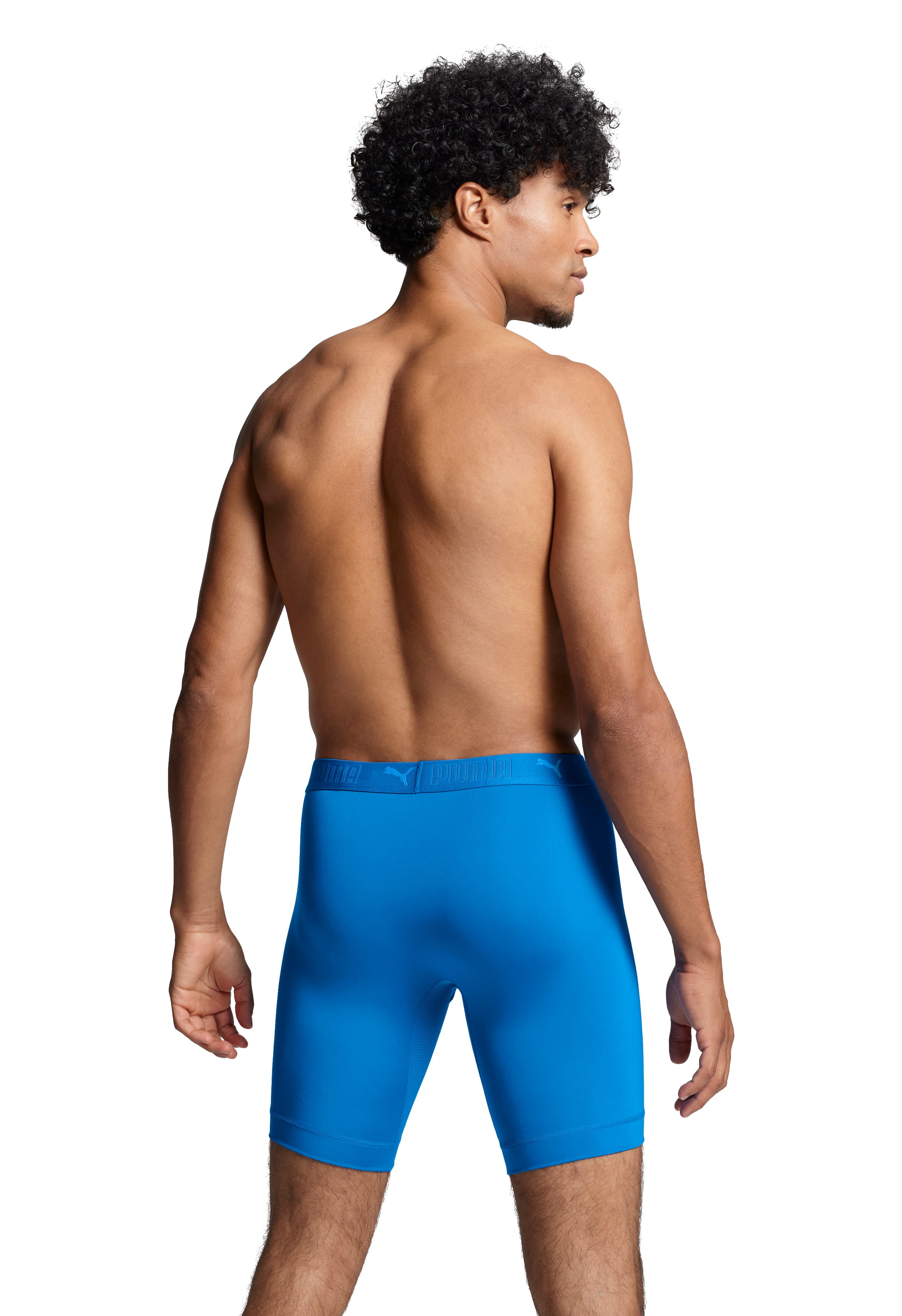 PUMA Langer Boxer PUMA MEN SPORT MICROFIBER LONG BOXERS 2P (2er Pack) mit Logo-Bund – Bild 3 von 5