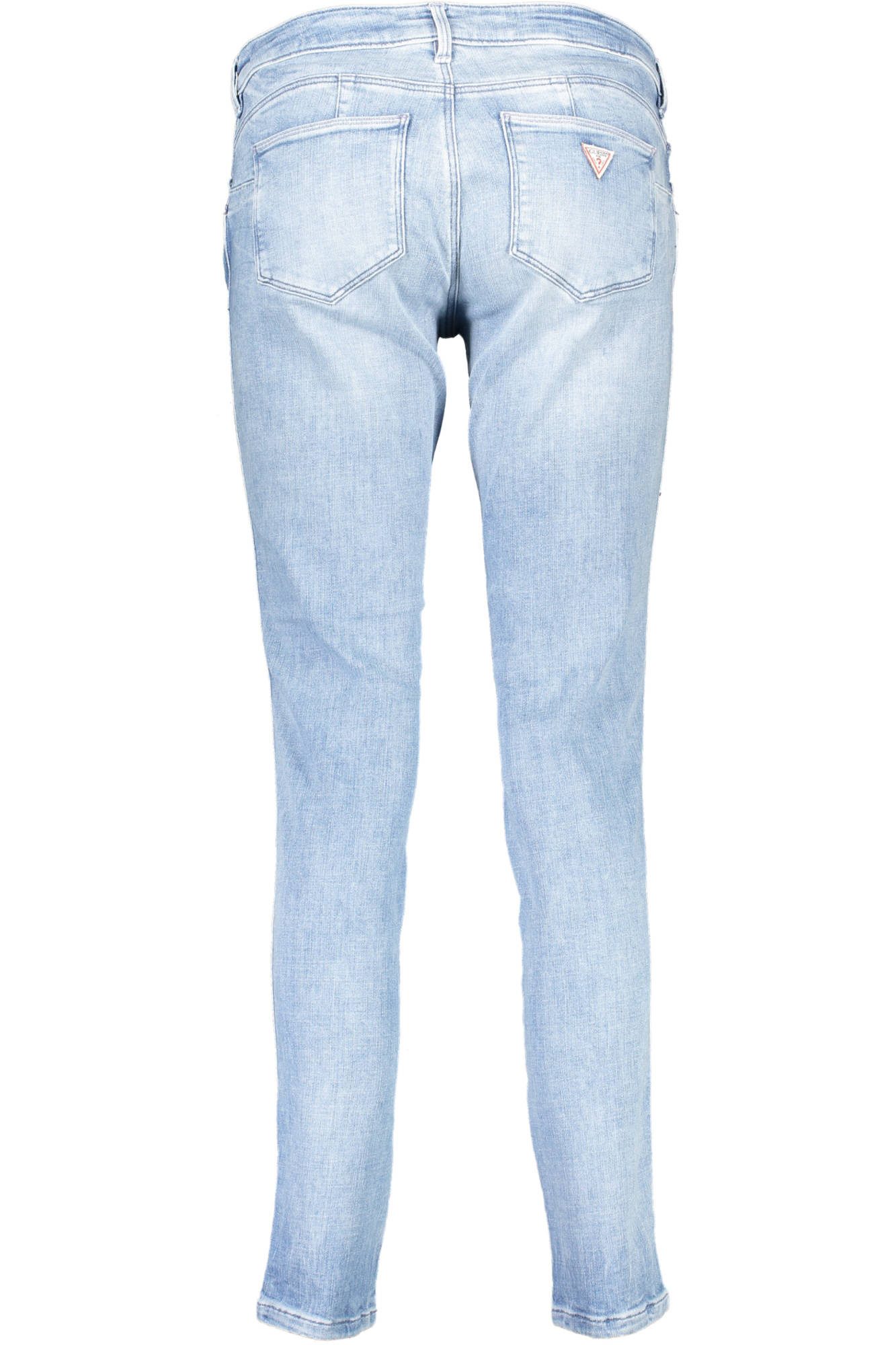 GUESS JEANS 5-Pocket-Jeans Bio-Damenjeans Blau: Skinny Fit, 5 Taschen, Reiß günstig online kaufen