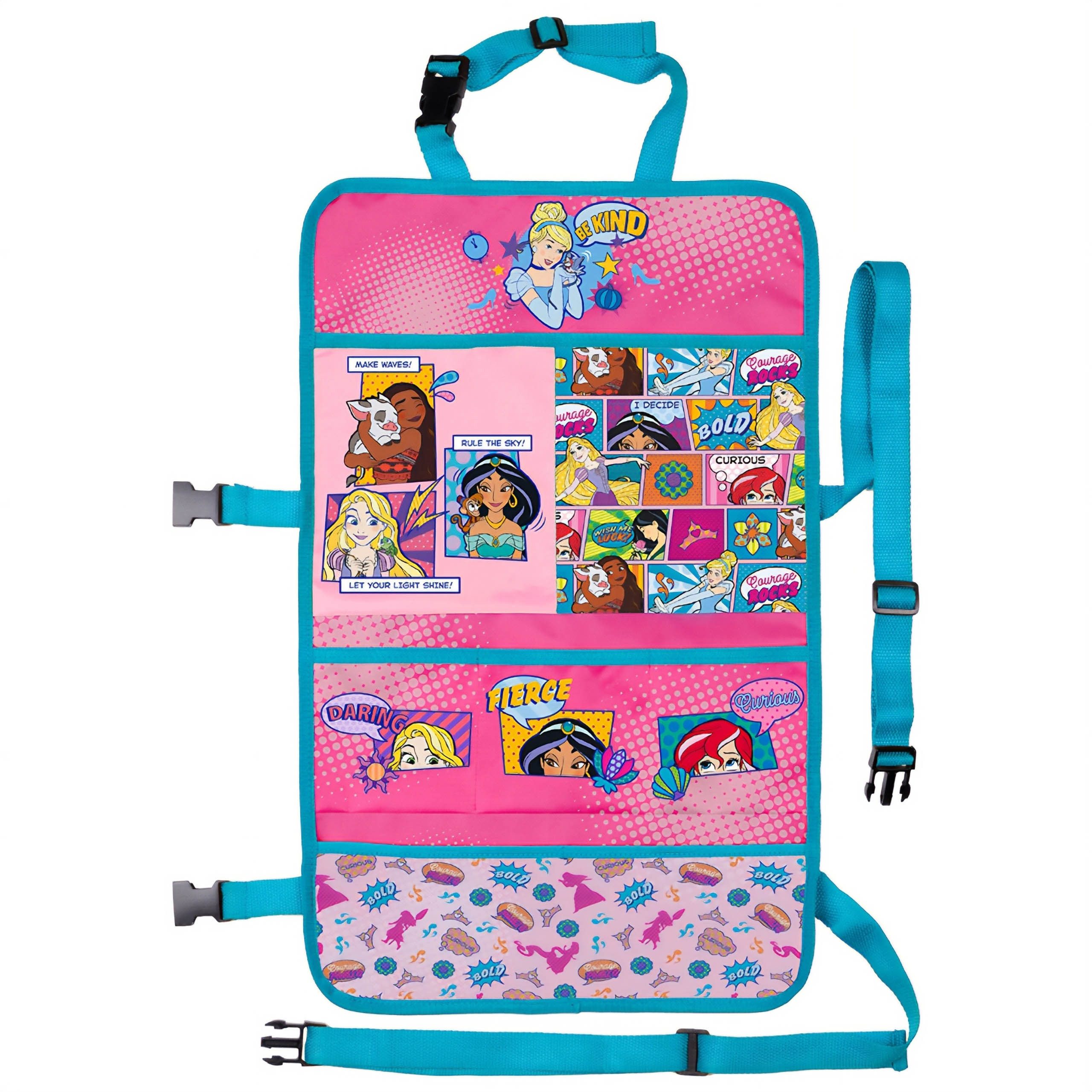 Disney Princess Auto-Rückenlehnentasche DISNEY PRINCESS Organizer für den Autositz mit Autositzschutz