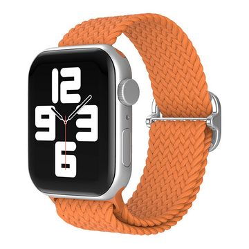 GelldG Uhrenarmband Geflochtenes Armband Kompatibel mit Apple Watch, Nylon Armband