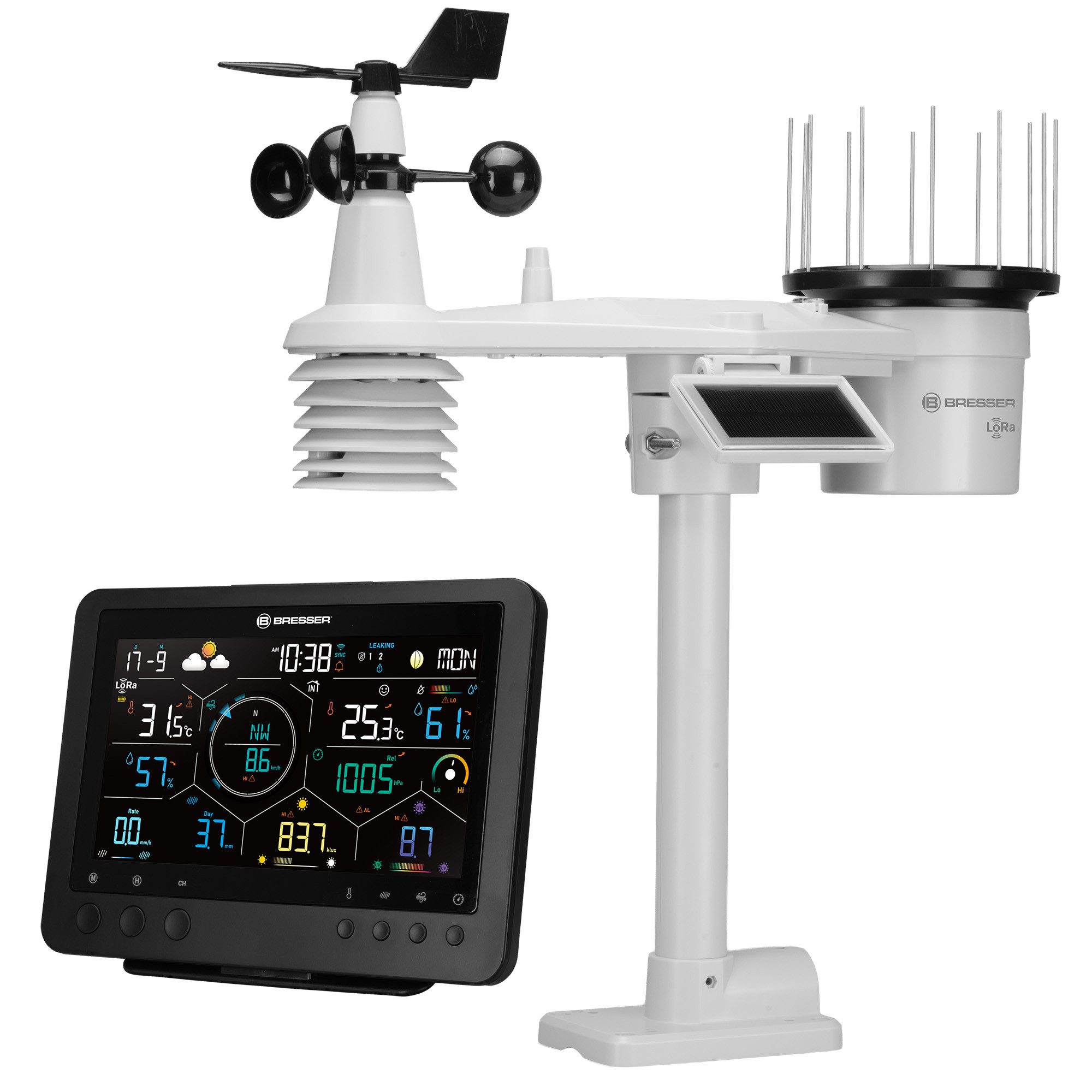 BRESSER BRESSER 7-in-1 LoRa Profi-Wetterstation Stratus Wetterstation
