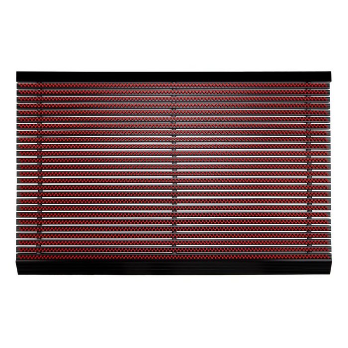 Fußmatte Power Brush Rot 3 Größen Eingangsmatte Floordirekt Rechteckig Höhe: 23 mm