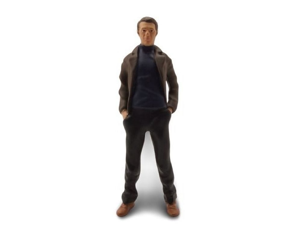 KK Scale Modellauto Figur Steve McQueen Bullitt für 1:12 Modelle KK Scale, Maßstab 1:12