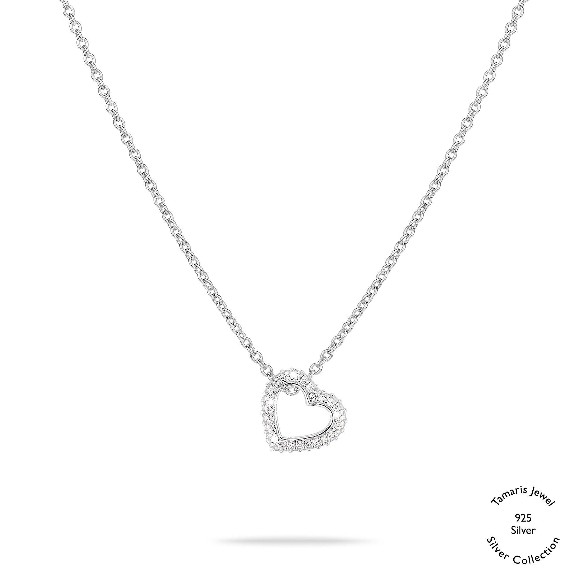 Kette mit Anhänger Sparkling Hearts 925er Sterlingsilber