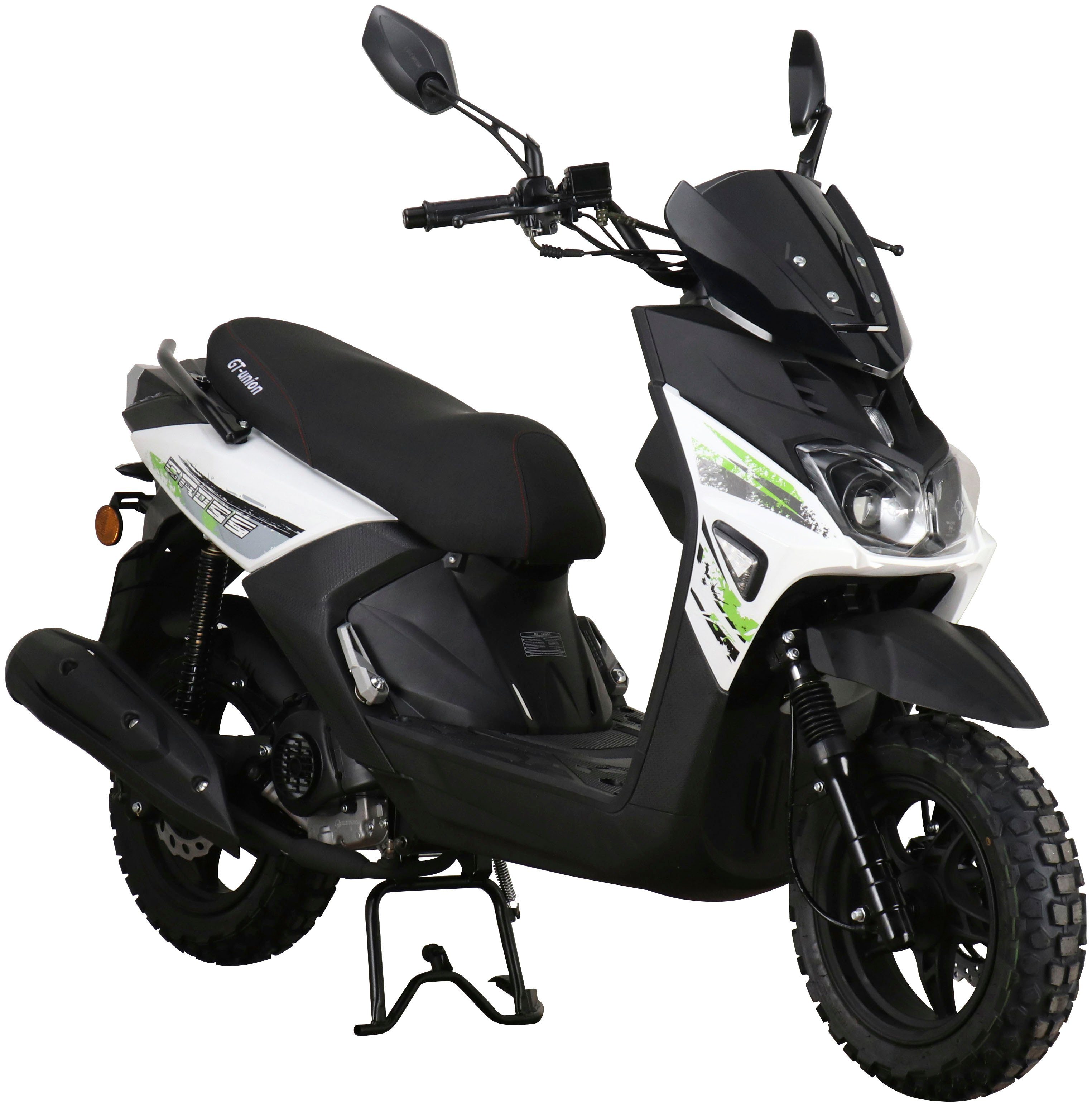 GT km/h, 2.0 weiß/grün 5 50 ccm, 55 Cross-Concept 50-25, UNION Mofaroller 25 PX Euro