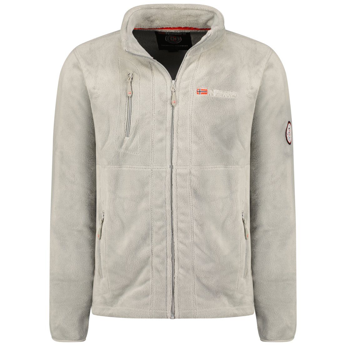 Geographical Norway Fleecejacke Geographical Norway Herren Fleecejacke G-Hunter Herren, flauschig und warm, auch in großen Größen erhältlich, Fleece Hellgrau