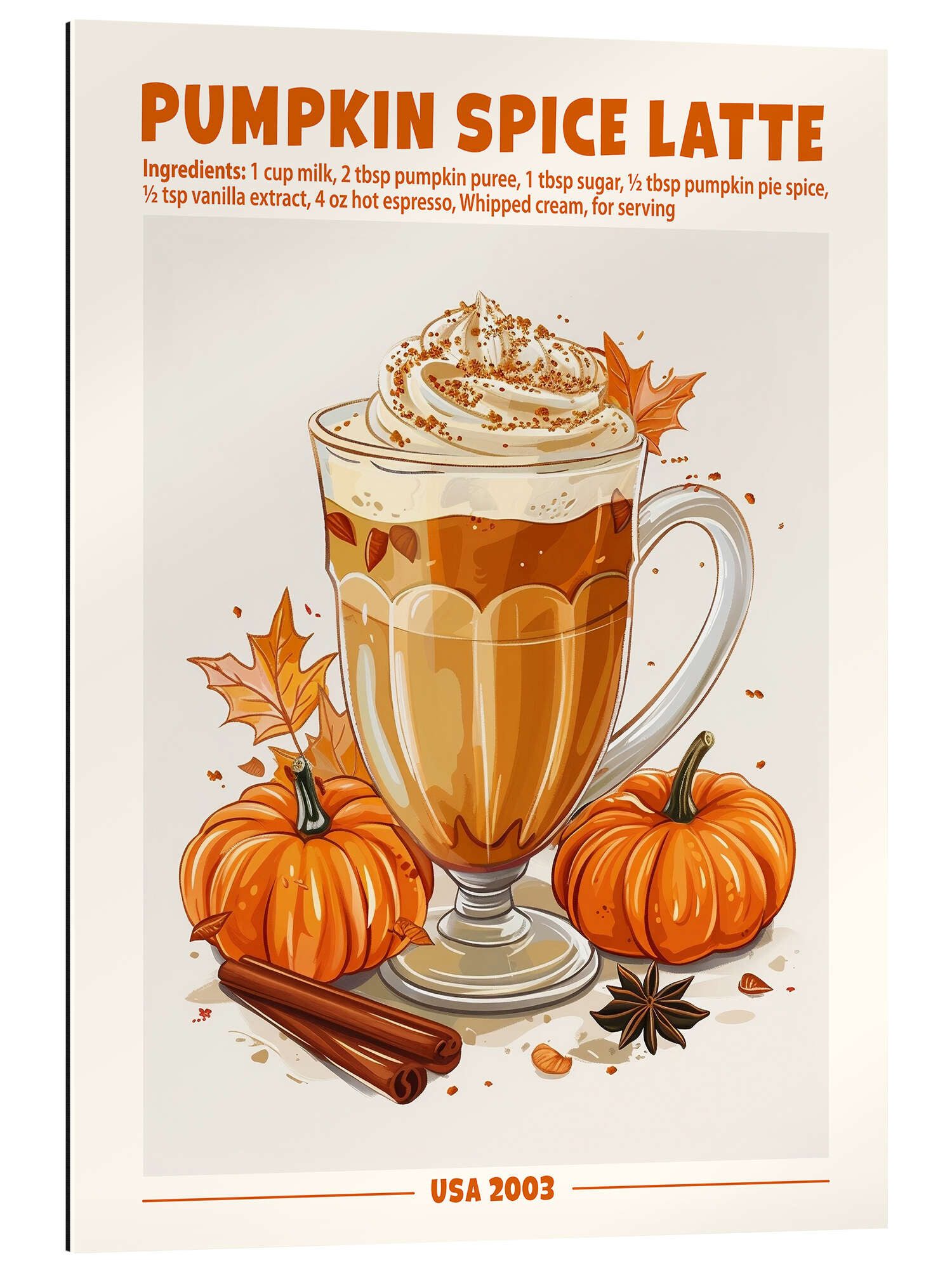 Posterlounge Poster TAlex, Pumpkin Spice Latte, günstig online kaufen