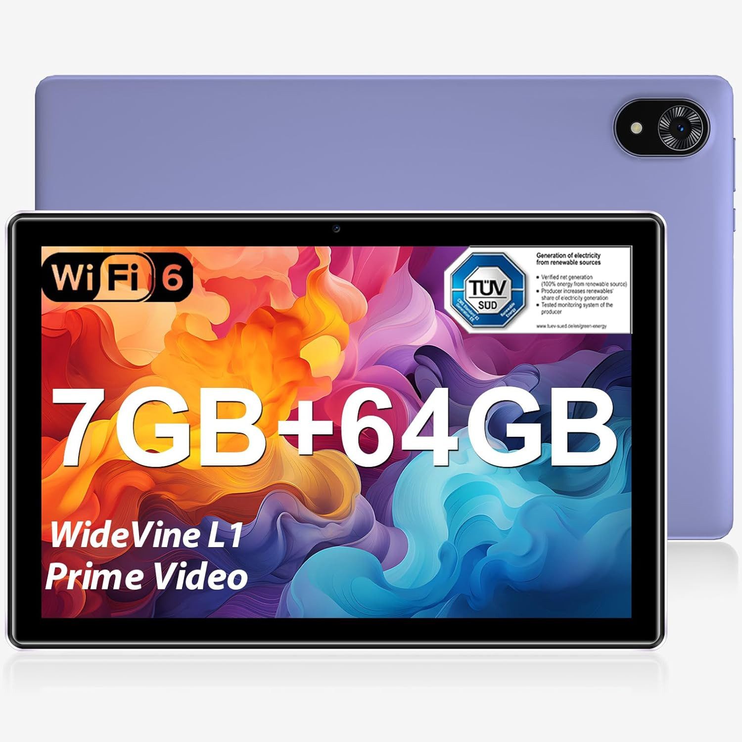 DOOGEE 7 GB RAM 5060 mAh Bluetooth 5.0 Tablet (10", 64 GB, Android, Leistungsstarkes Gerät für Arbeit, Lernen und Unterhaltung unterwegs)