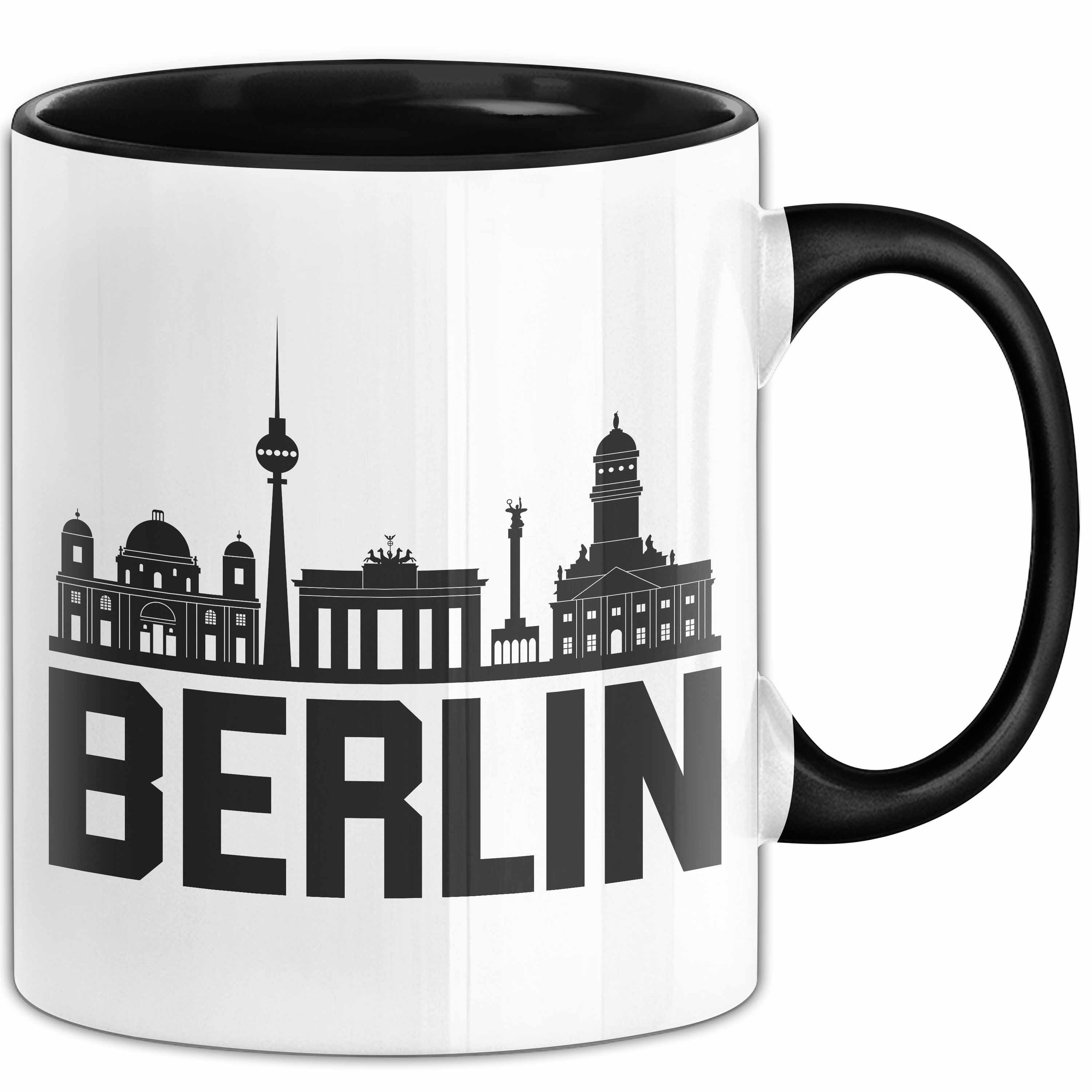 Trendation Tasse Berlin Tasse Geschenk Stadt Deutschland Hauptstadt Becher