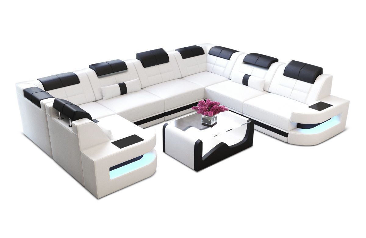 Sofa Dreams Wohnlandschaft Ledersofa Como U günstig online kaufen