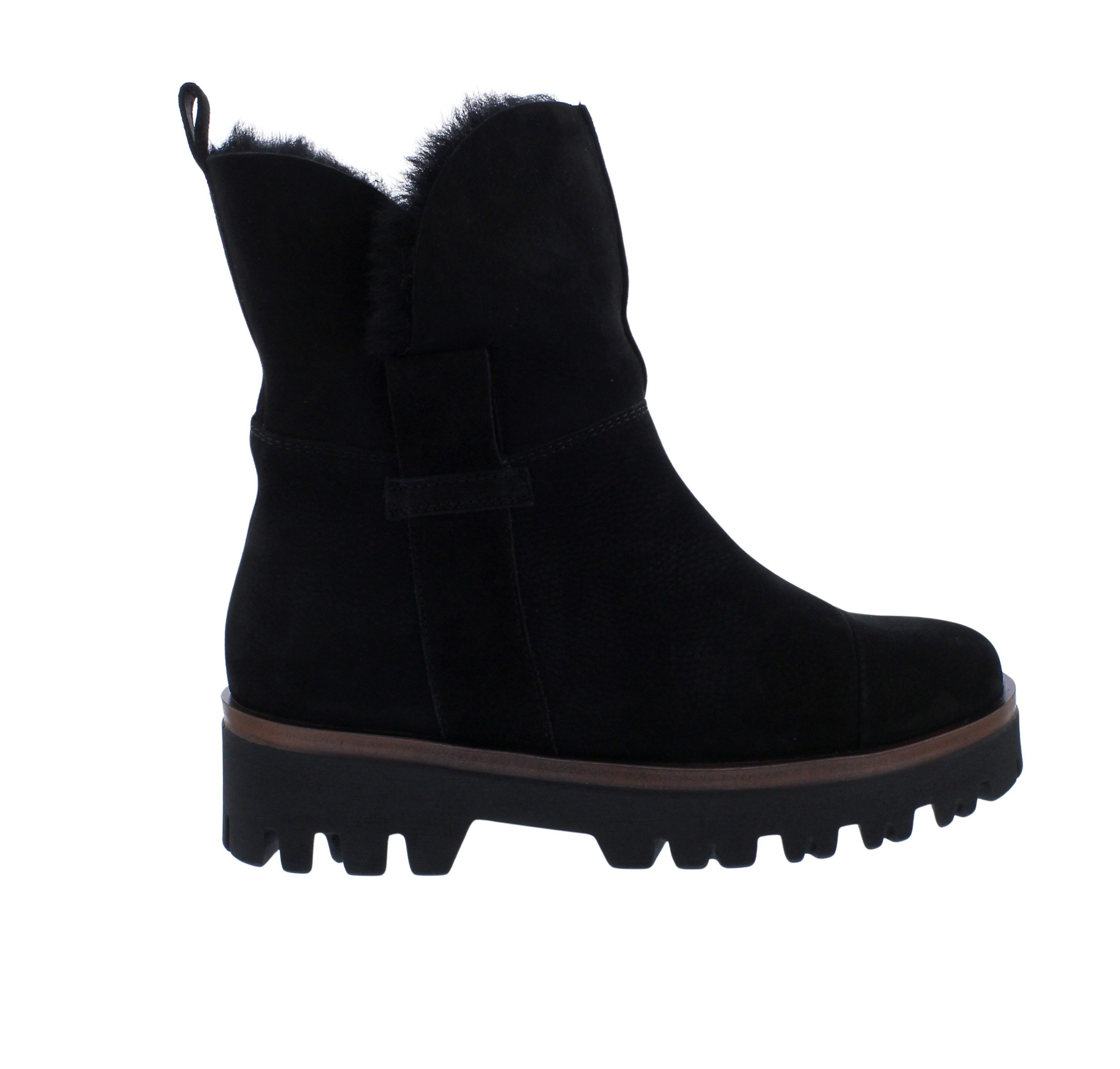 Waldläufer Waldläufer H-London Bootie, Bear Order Doubleface, Schwarz, Reißversch Reißverschlussstiefel