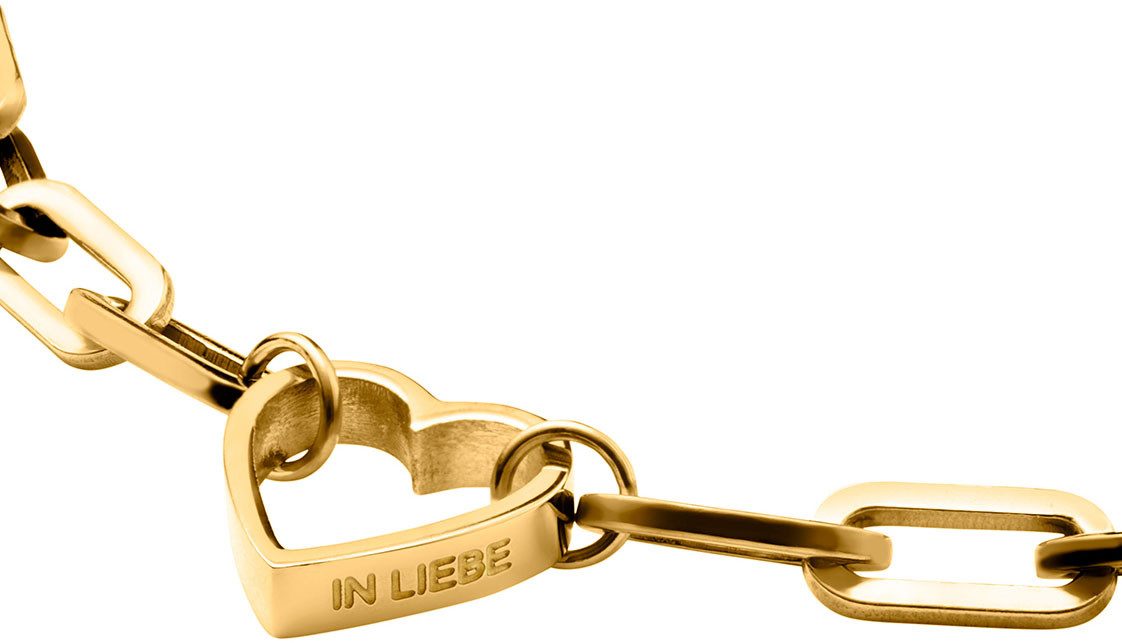 Liebeskind Berlin Armband Schmuck Geschenk Edelstahl Armkette Herz – Bild 2 von 4