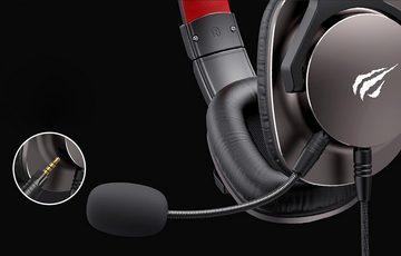 Havit Gaming Headphones mit Mikrofon, Gaming Headset 3,5-mm-Klinkenstecker Gaming-Headset